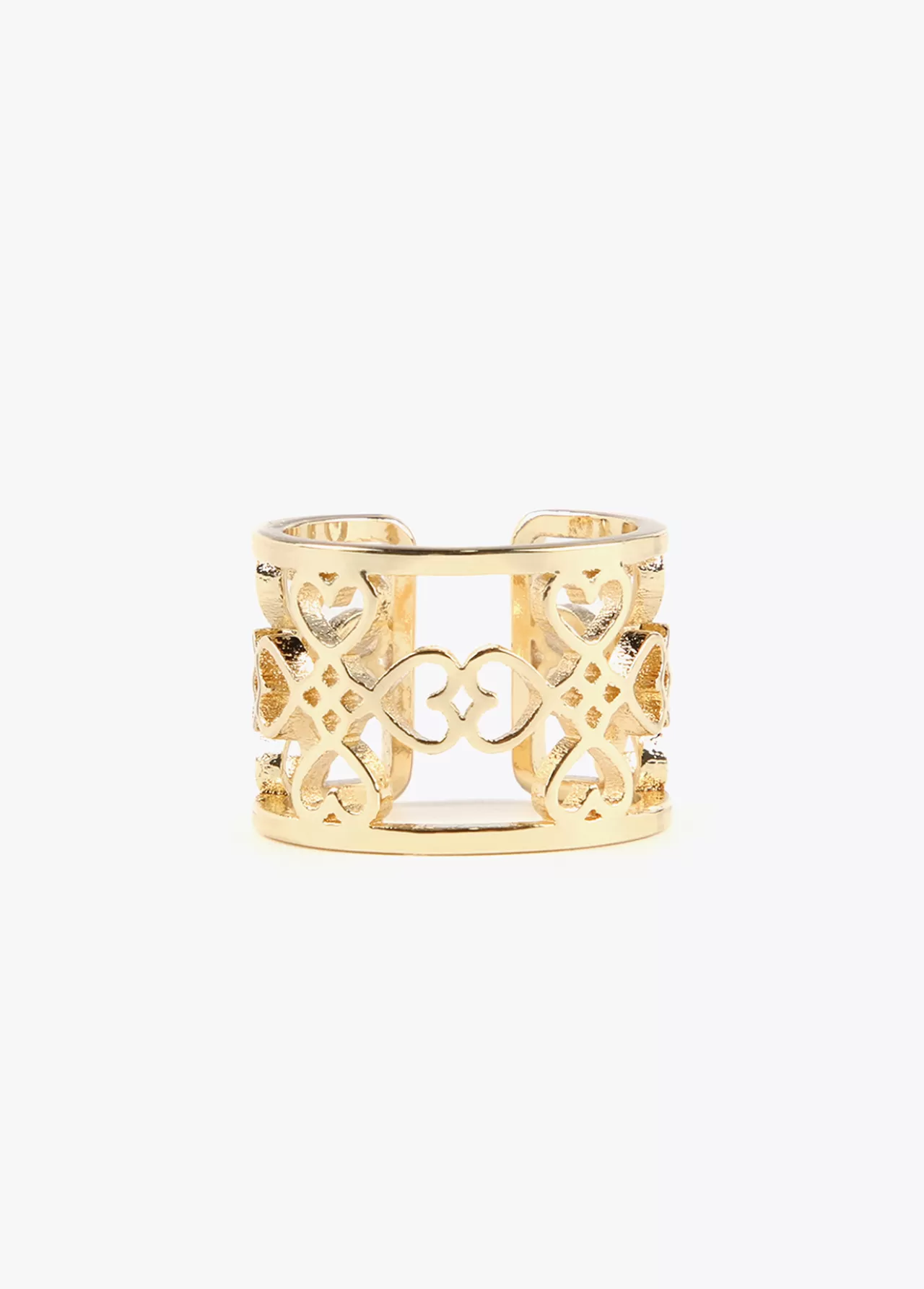 Lola Casademunt Anillo corazones infinitos DORADO Discount