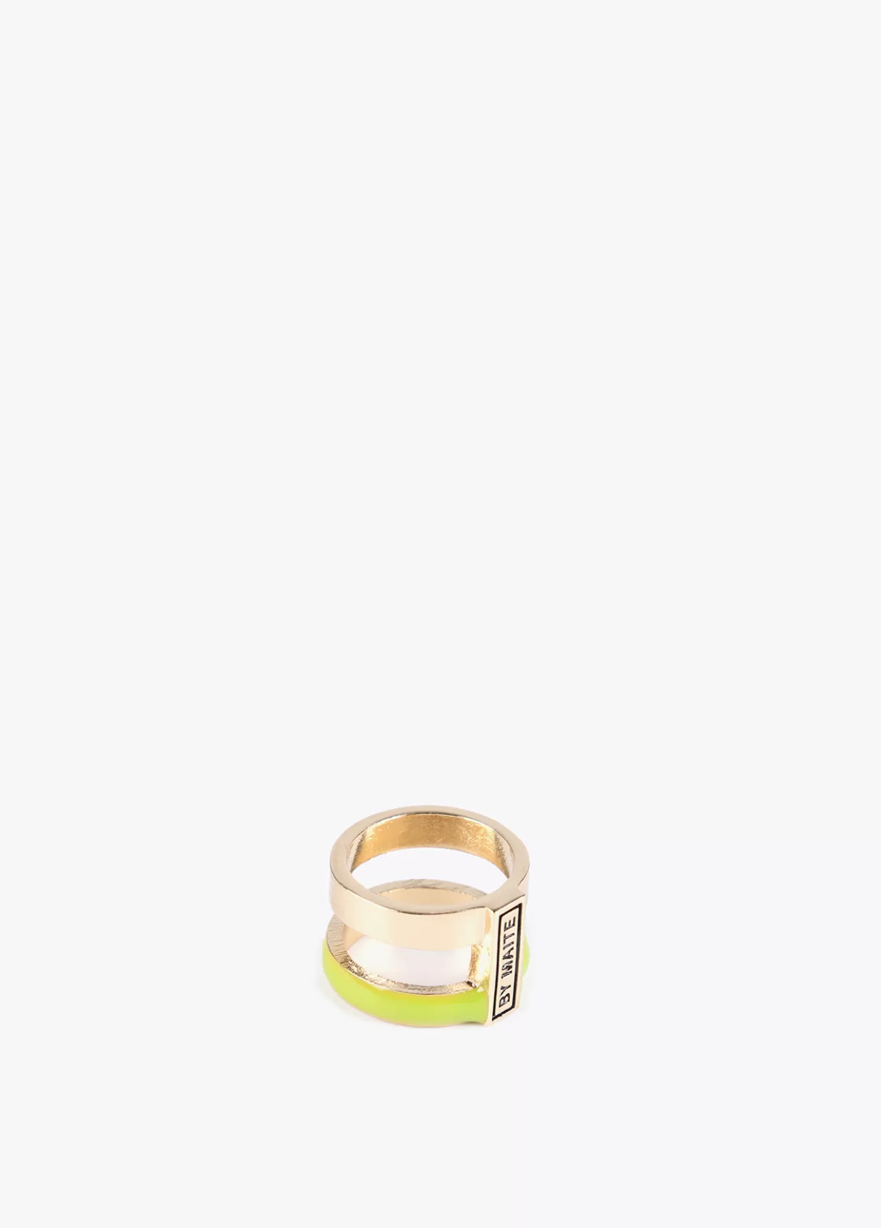 Lola Casademunt Anillo doble aro FUCSIA Best Sale