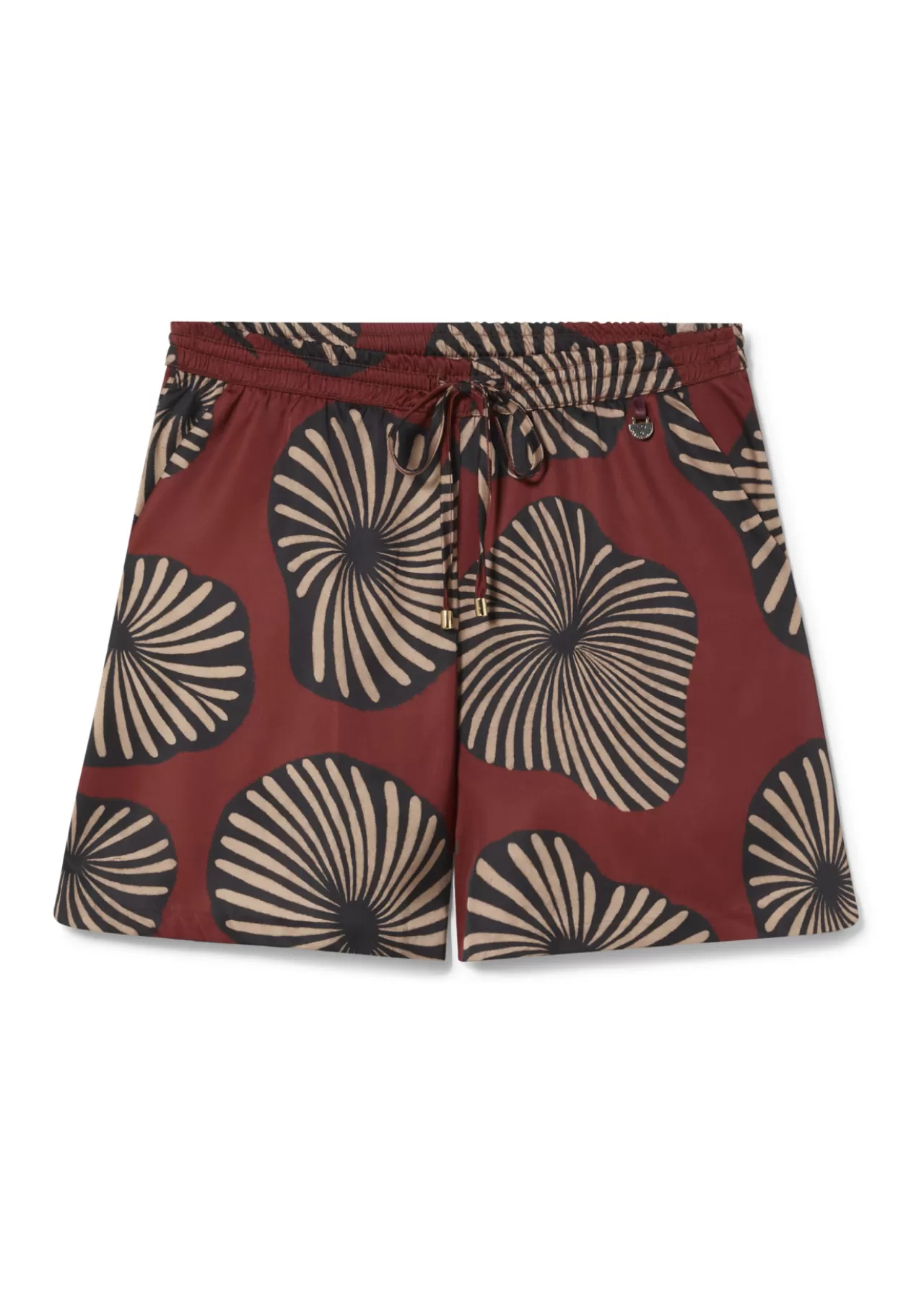 Lola Casademunt Bermuda estampada ROJO-NEGRO Clearance