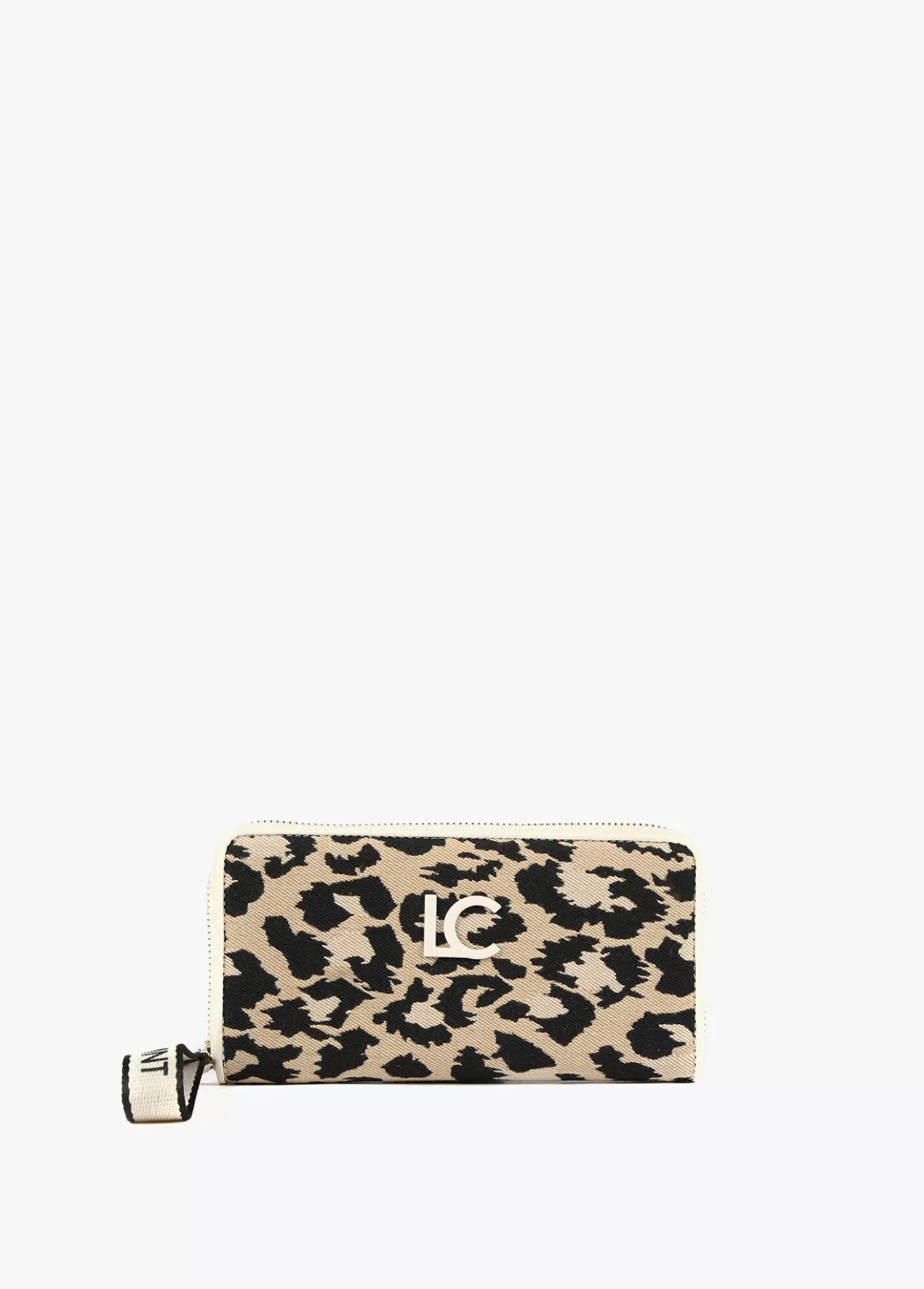 Lola Casademunt Billetero grande animal print CRUDO-MARRON Fashion