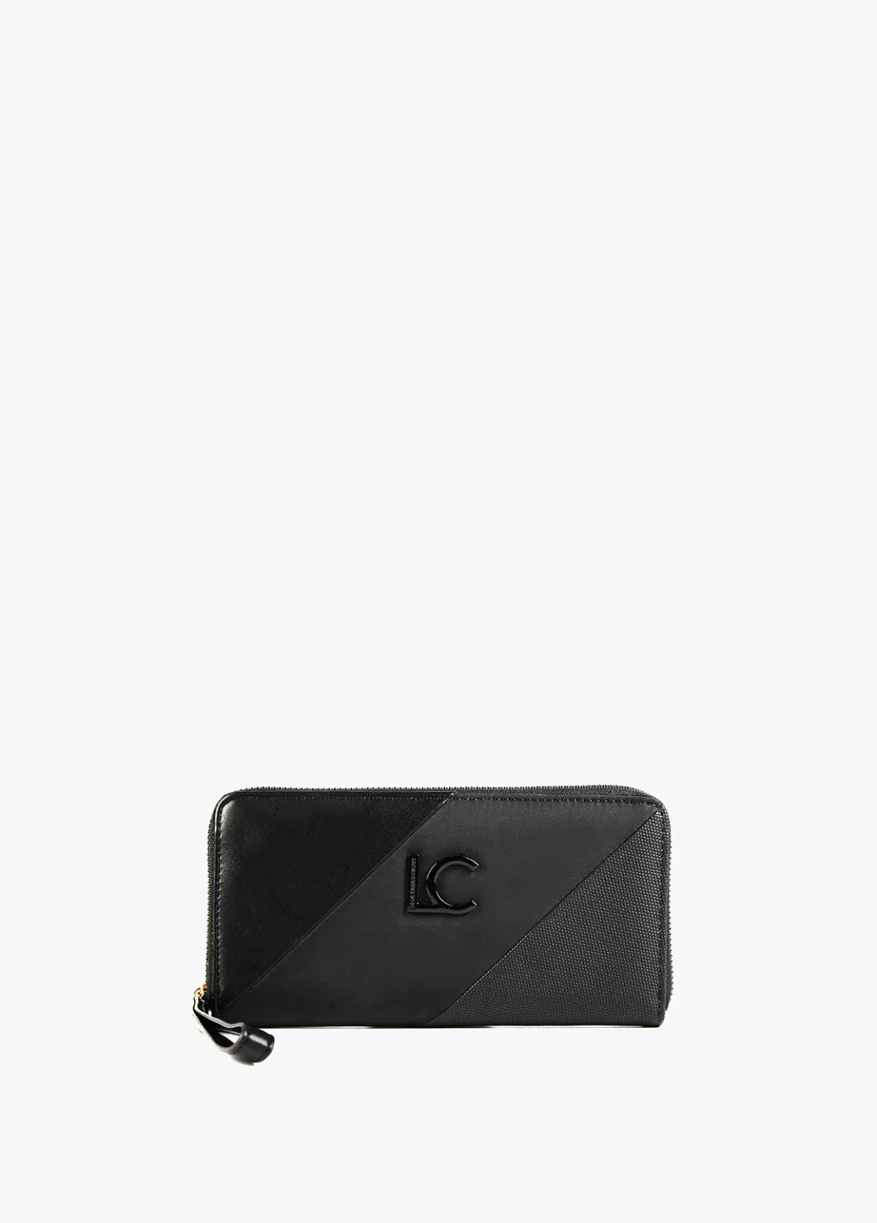 Lola Casademunt Billetero grande con logo NEGRO Clearance