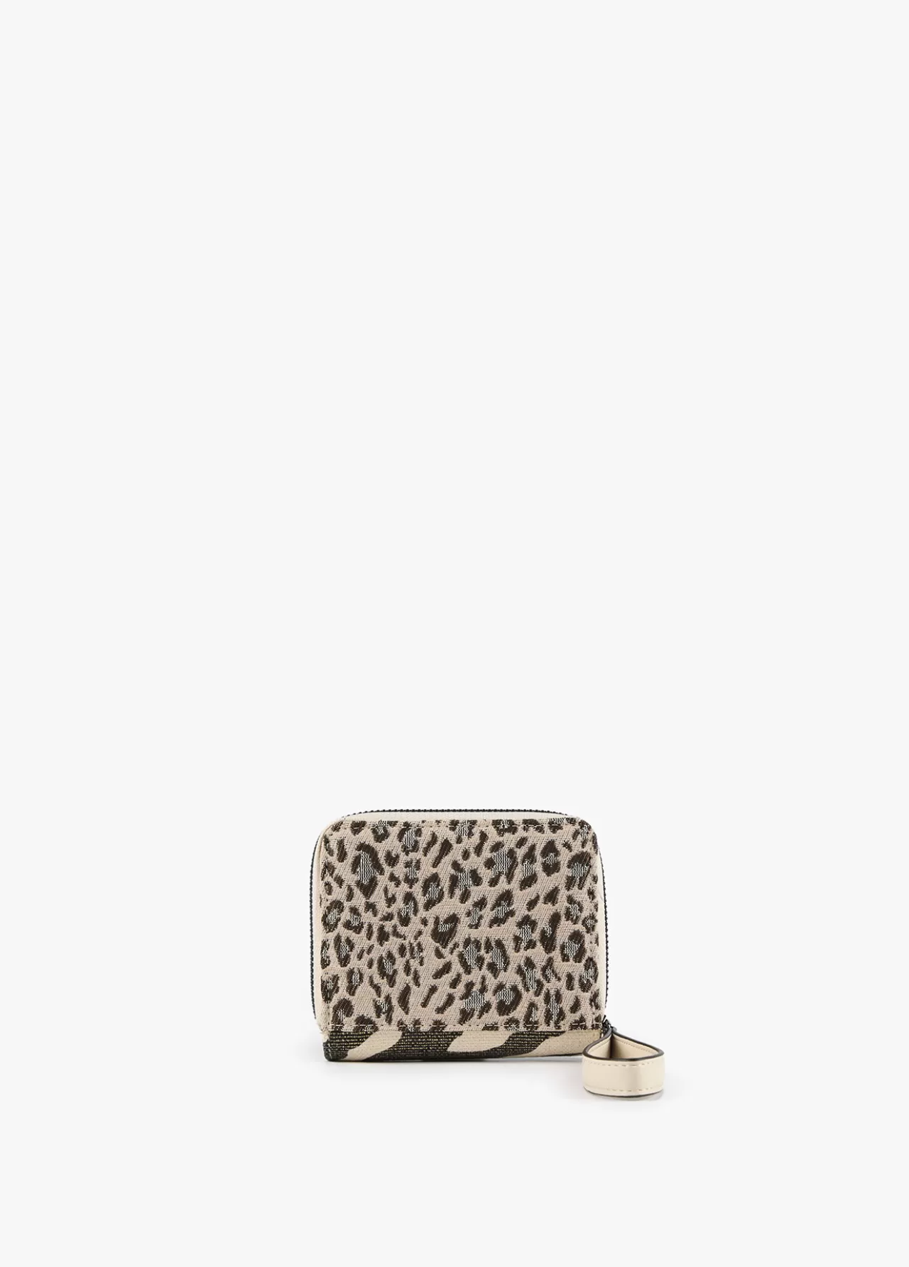 Lola Casademunt Billetero pequeño animal print CRUDO-MARRON Fashion