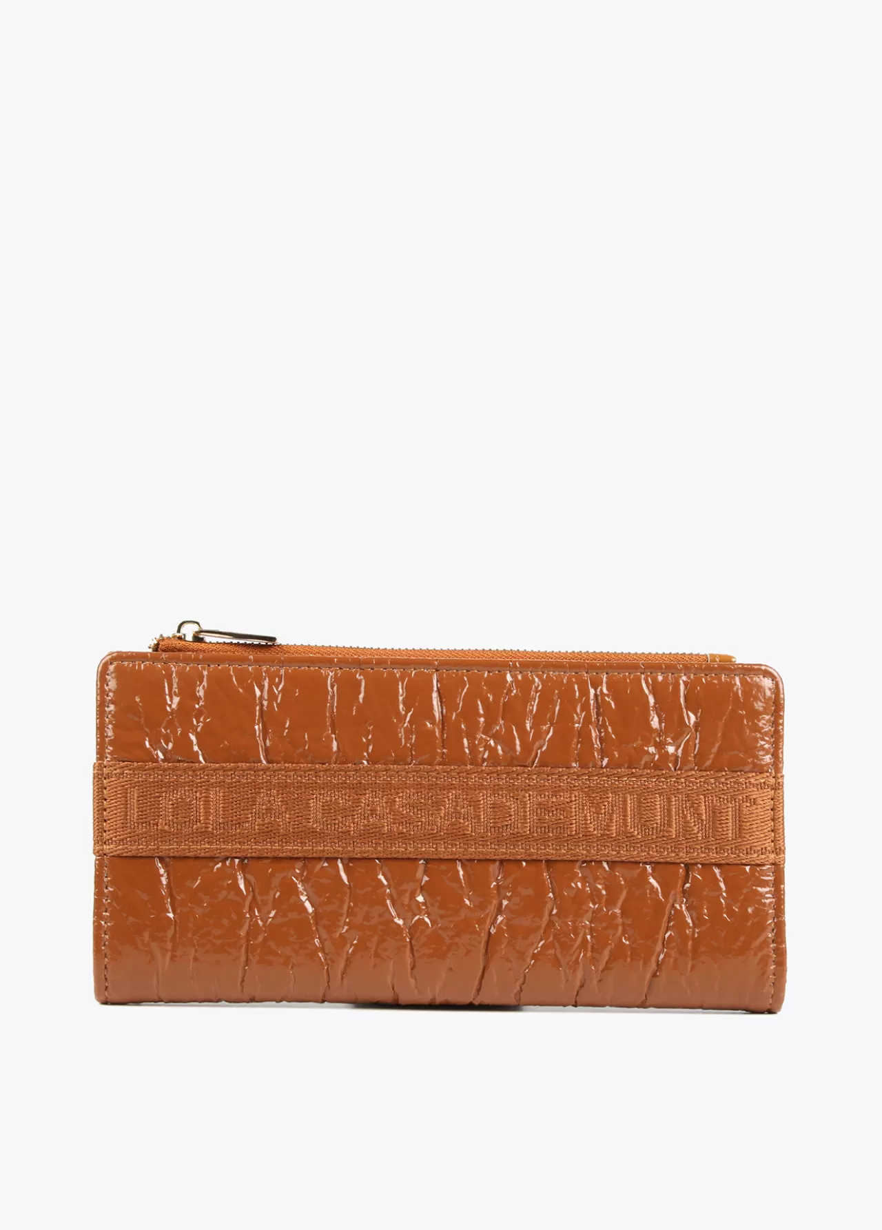 Lola Casademunt Billetero textura MARRON Sale