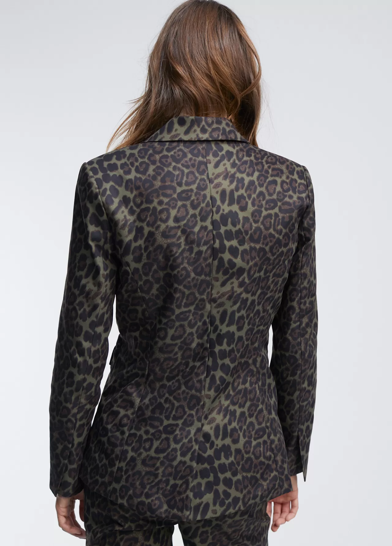 Lola Casademunt Blazer animal print NEGRO-VERDE Store