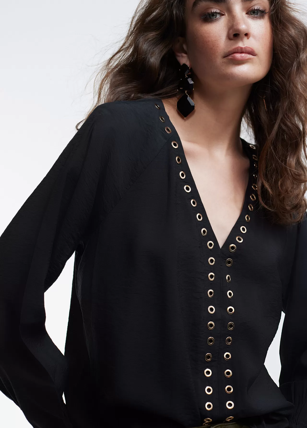 Lola Casademunt Blusa detalle eyelets CRUDO Store