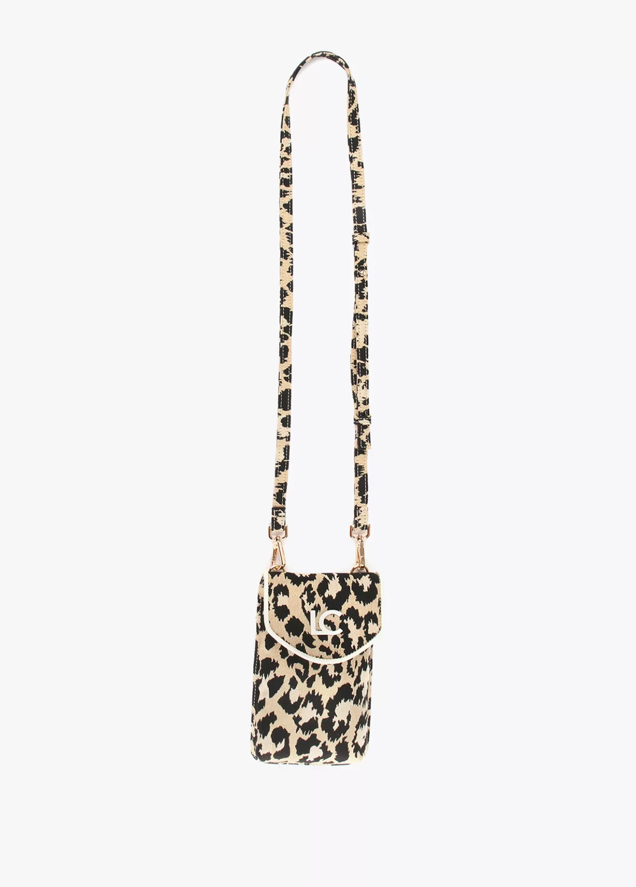 Lola Casademunt Bolsito portamovil animal print CRUDO-MARRON Sale