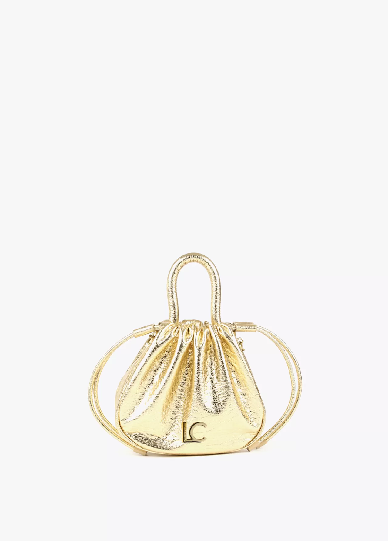 Lola Casademunt Bolso bandolera con logo DORADO New