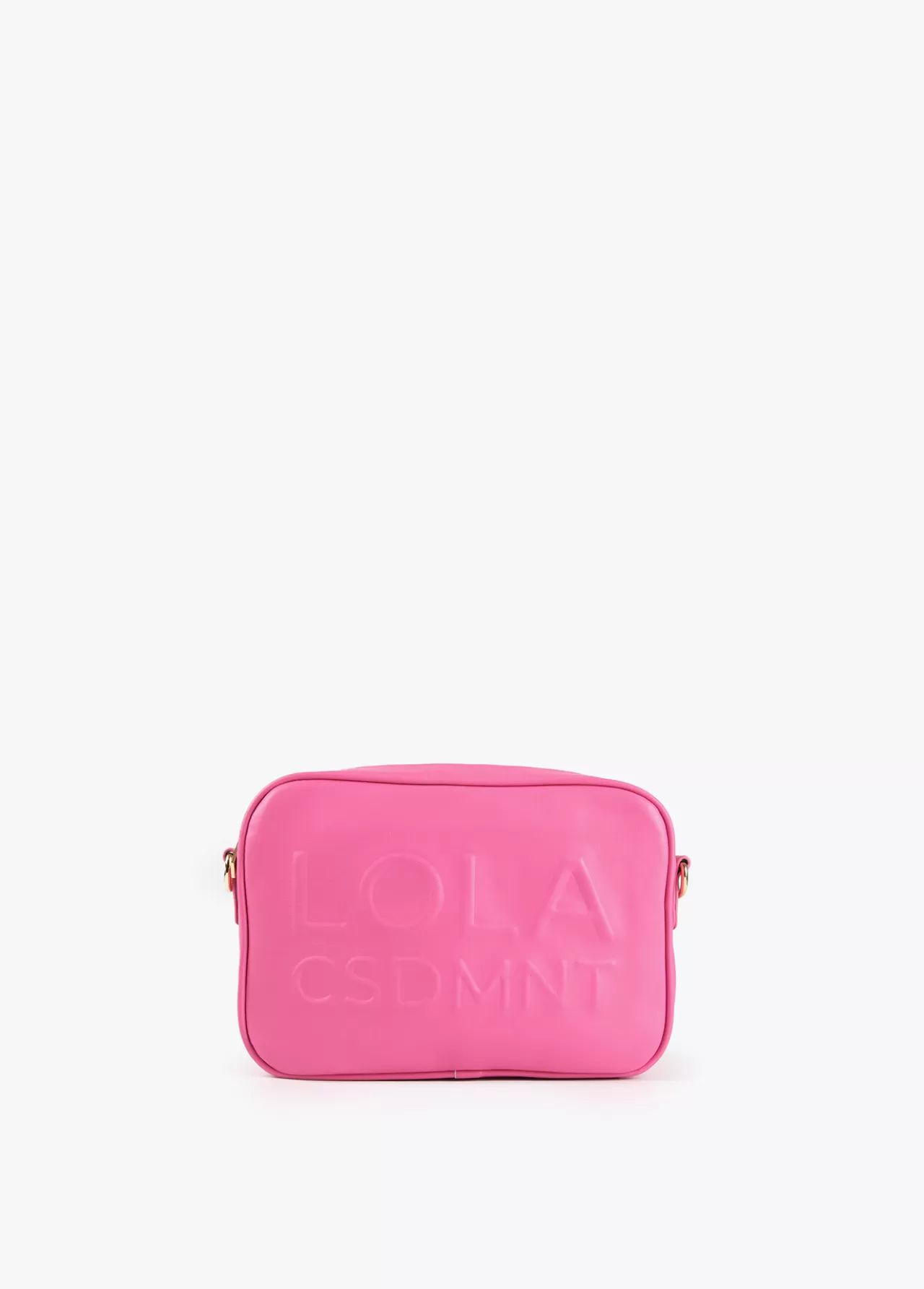 Lola Casademunt Bolso bandolera con logo en relieve FUCSIA Cheap