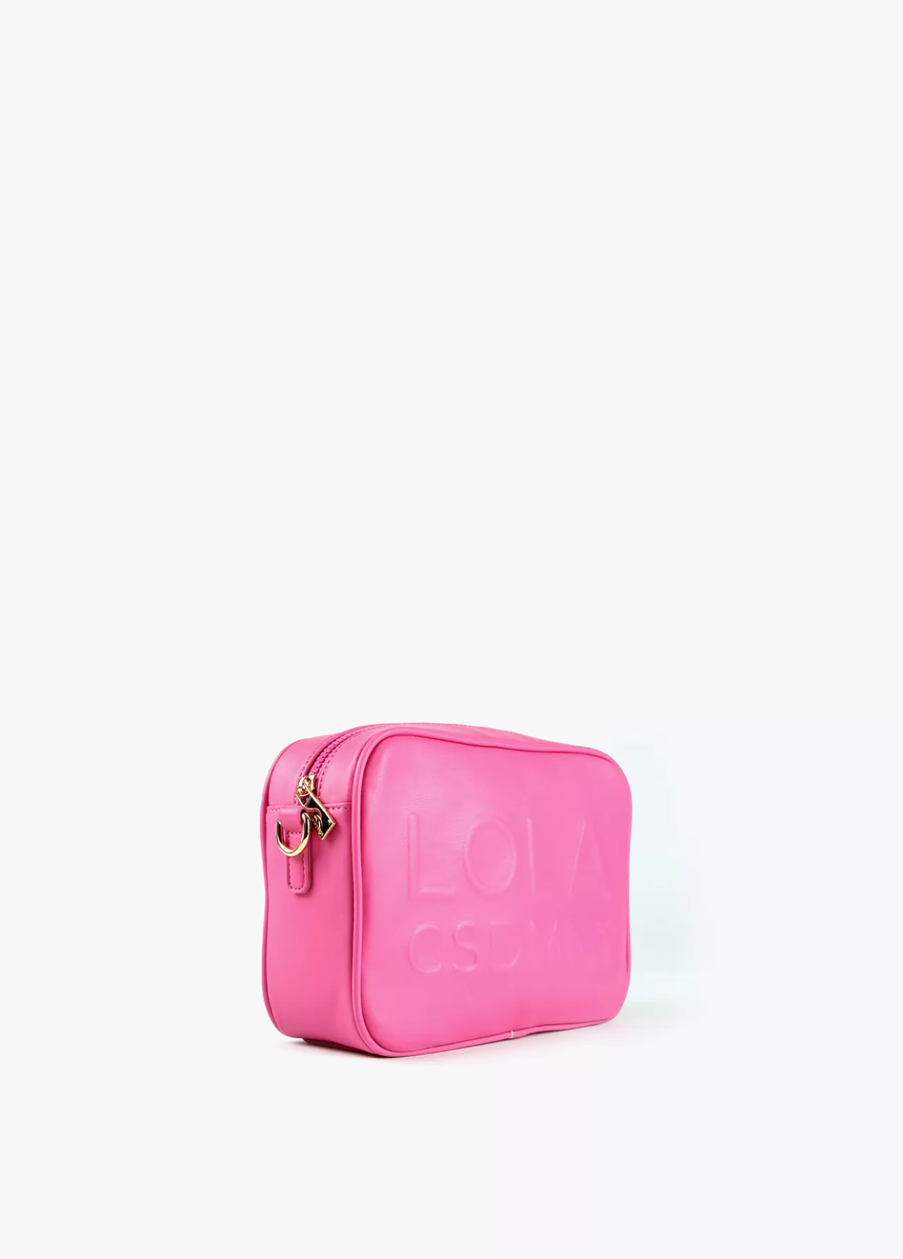 Lola Casademunt Bolso bandolera con logo en relieve FUCSIA Cheap