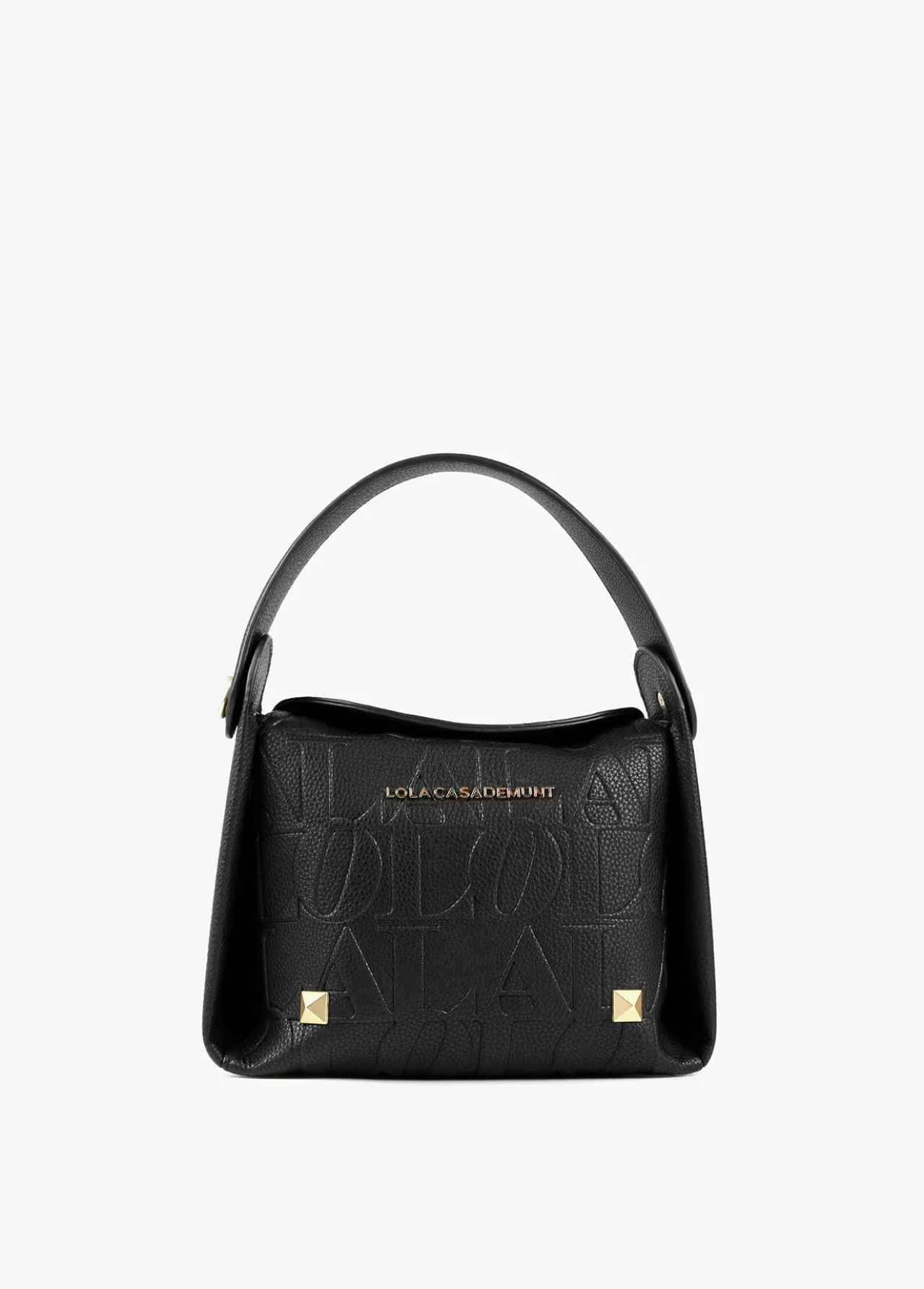 Lola Casademunt Bolso bandolera con logo grabado NEGRO Store