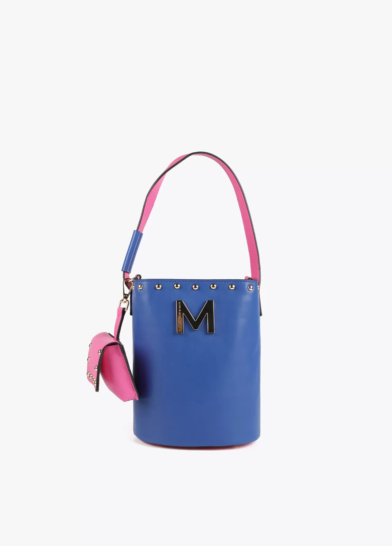 Lola Casademunt Bolso bombonera AZUL-ROSA Best