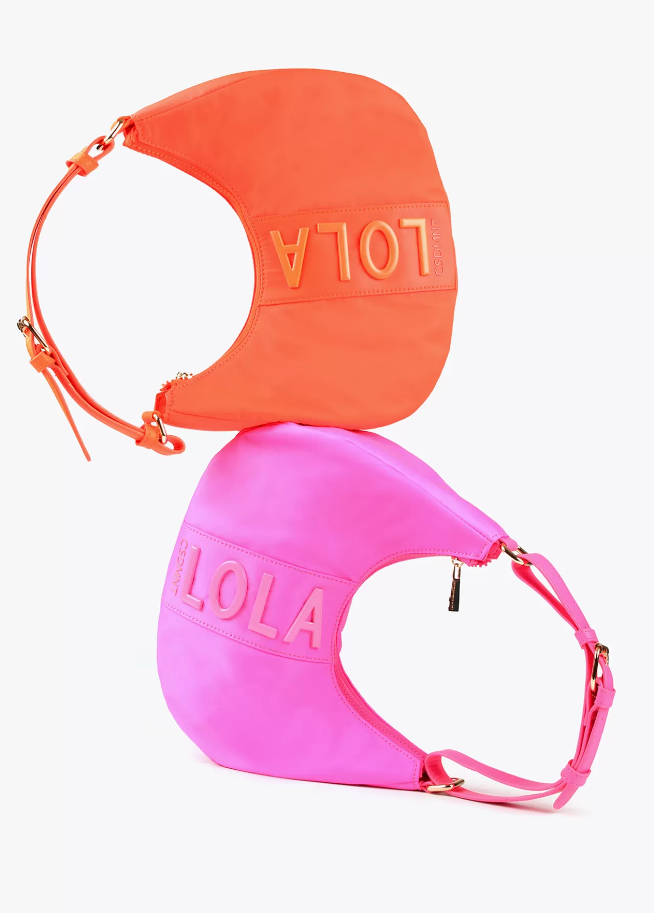 Lola Casademunt Bolso media luna fluor FUCSIA Discount