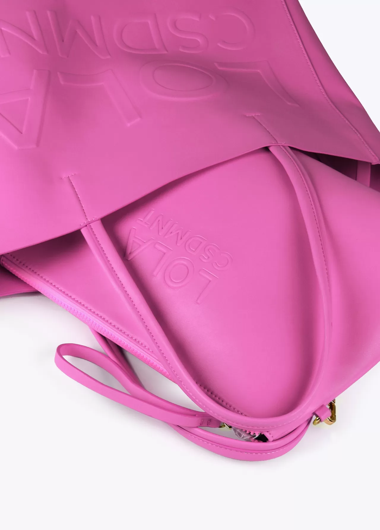 Lola Casademunt Bolso shopper con logo en relieve FUCSIA Cheap