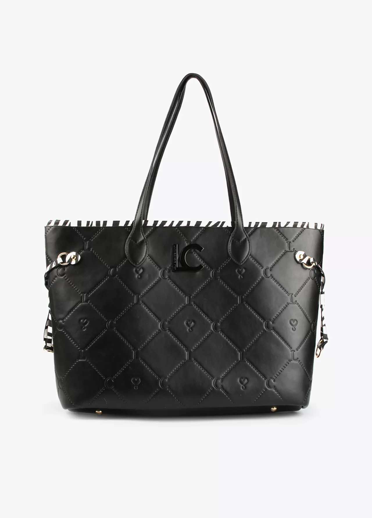 Lola Casademunt Bolso shopper logotipado NEGRO Clearance