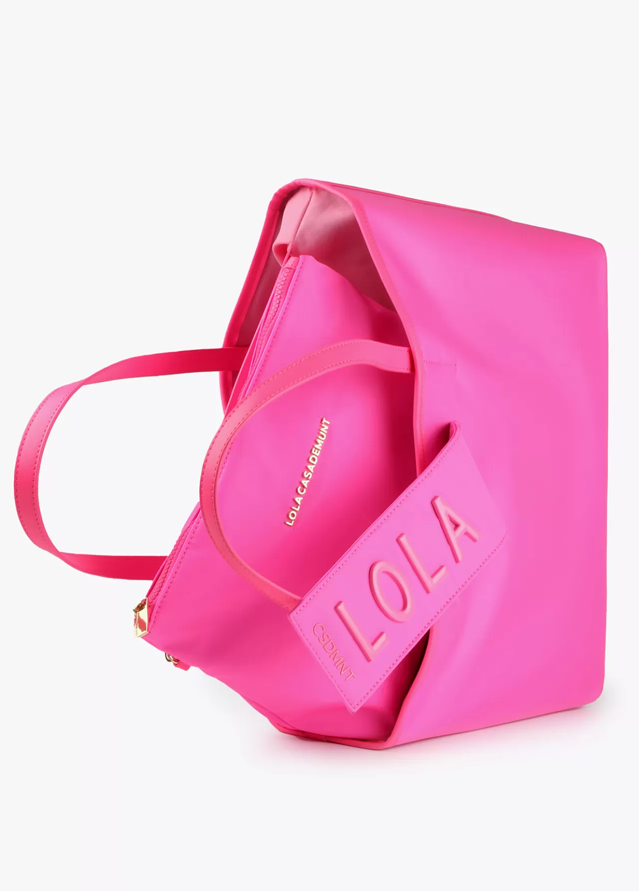 Lola Casademunt Bolso shopper nylon fluor FUCSIA Shop