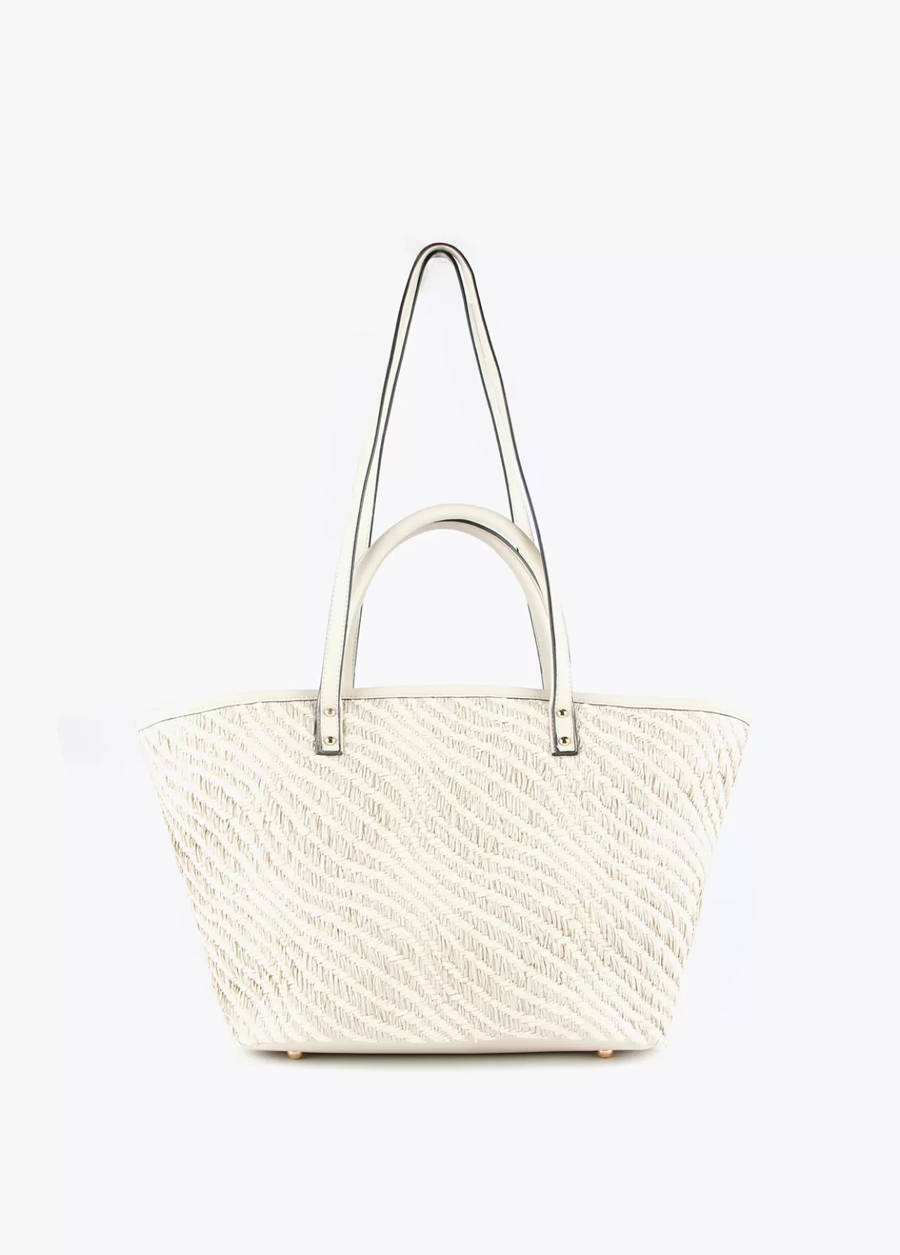 Lola Casademunt Bolso shopper tipo cesta NEGRO-BLANCO Best Sale