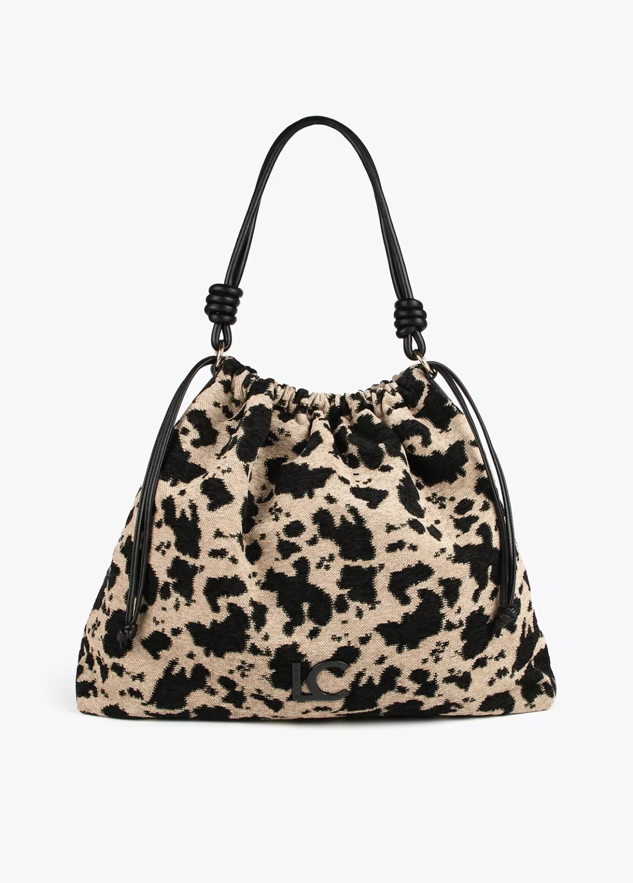 Lola Casademunt Bolso tejido animal CRUDO-NEGRO Online