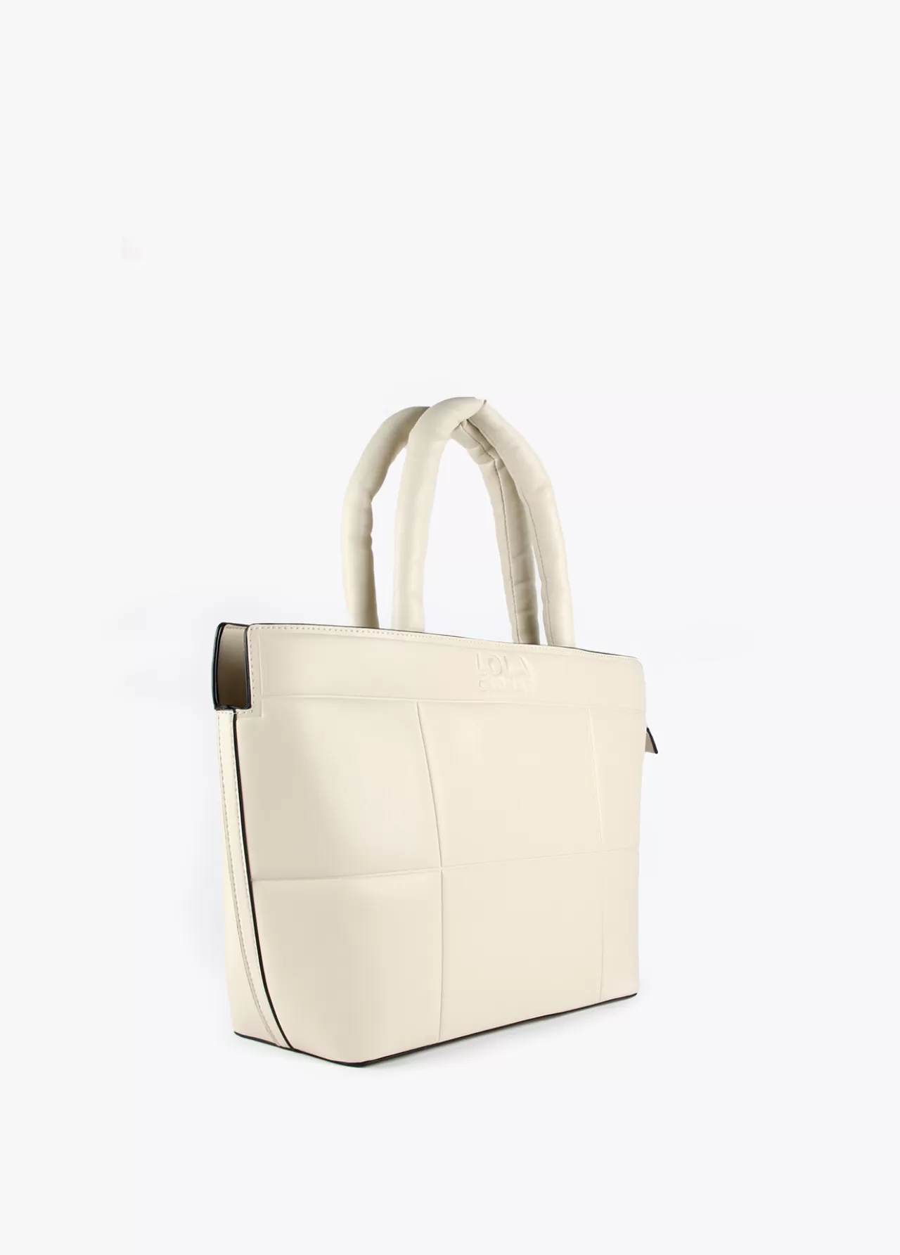 Lola Casademunt Bolso tipo shopper acolchado CAMEL Sale