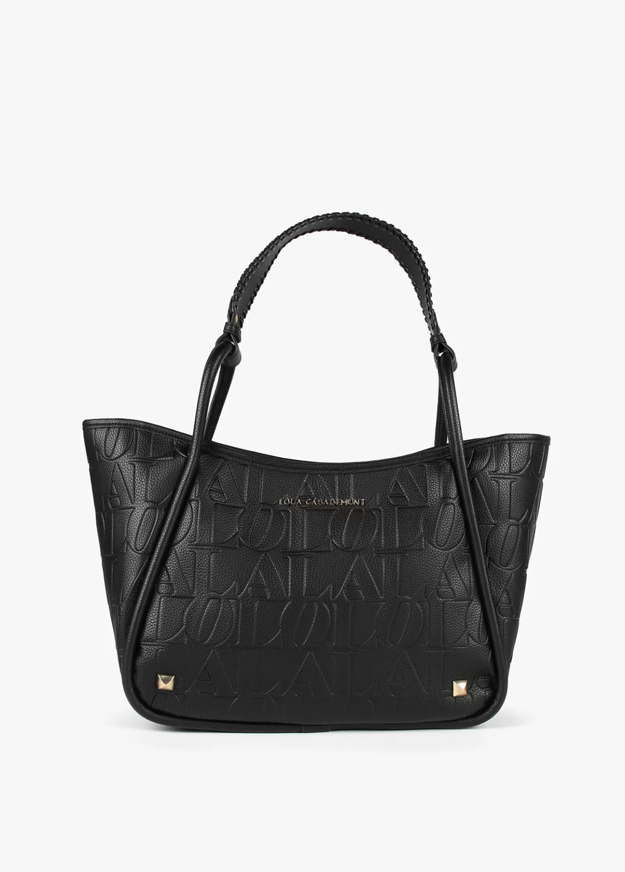Lola Casademunt Bolso tipo shopper grabado NEGRO Cheap