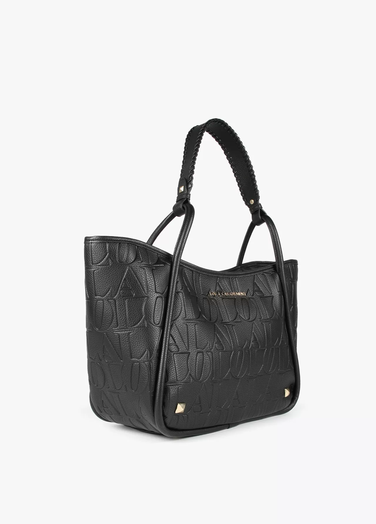 Lola Casademunt Bolso tipo shopper grabado NEGRO Cheap