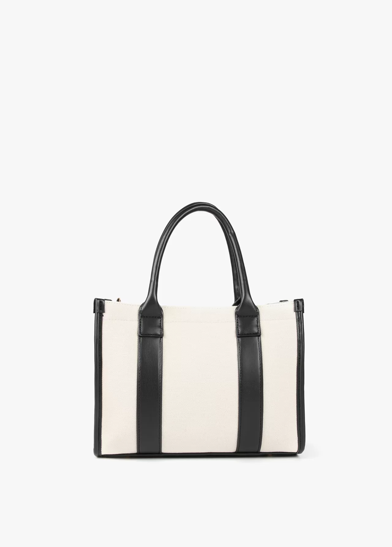 Lola Casademunt Bolso tipo shopper pequeño CRUDO-NEGRO Outlet