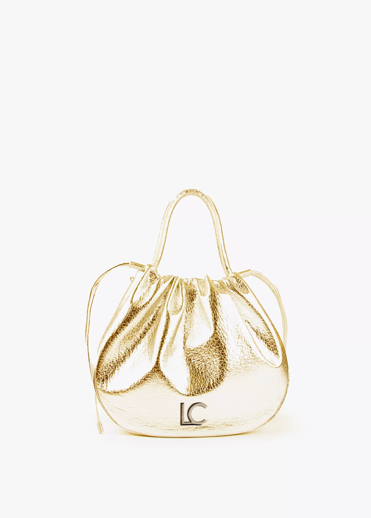 Lola Casademunt Bolso tipo shopper semicircular DORADO New