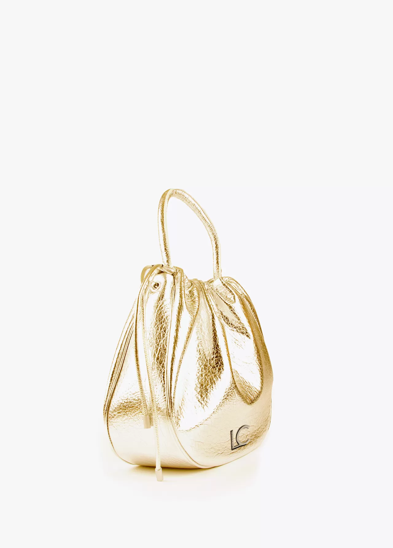 Lola Casademunt Bolso tipo shopper semicircular DORADO New