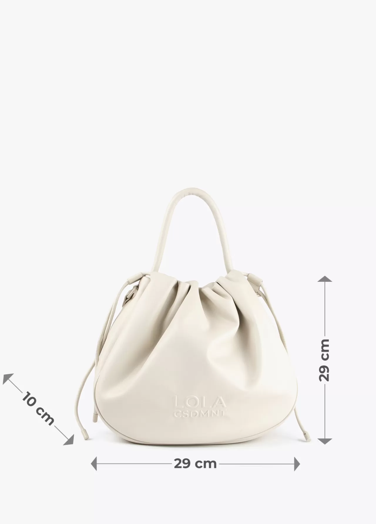 Lola Casademunt Bolso tipo shopper semicirular DORADO Best Sale