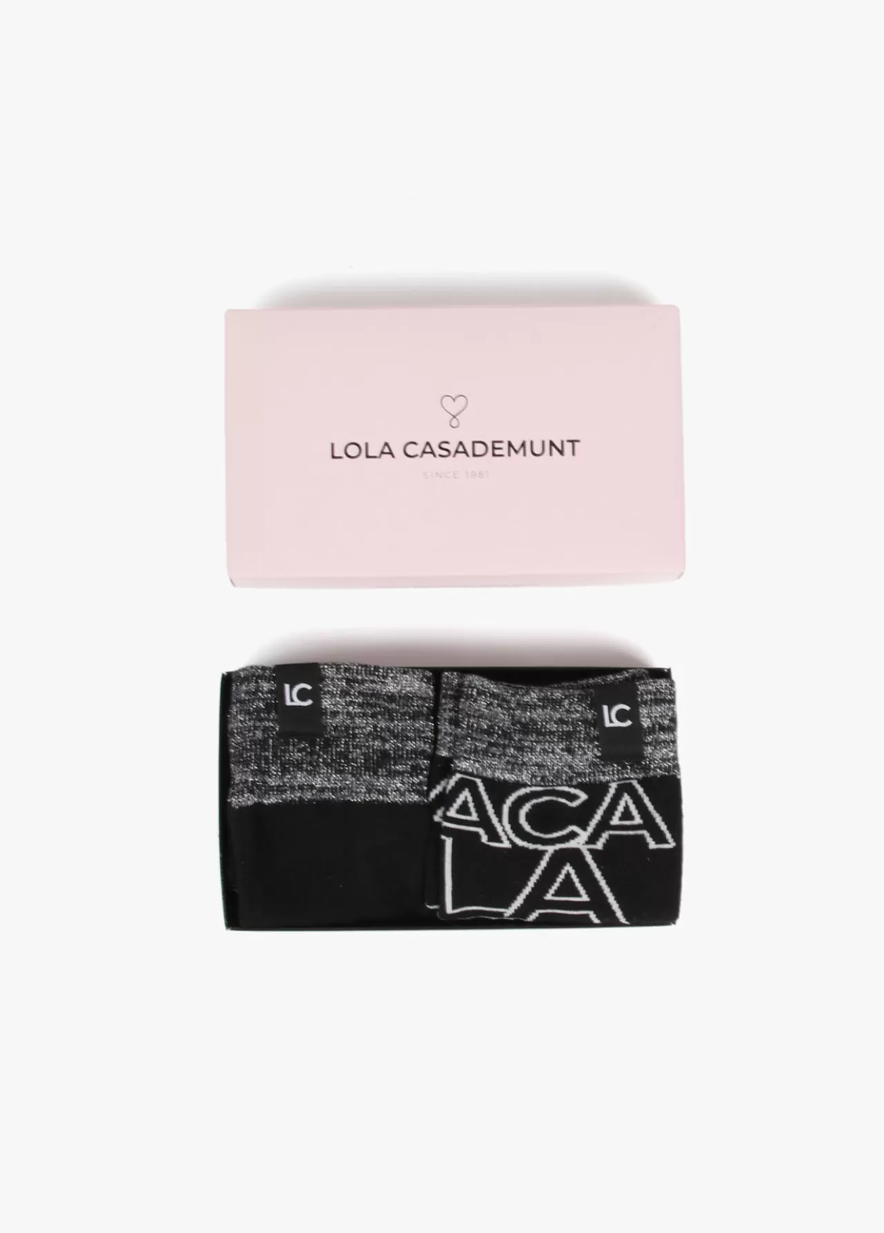 Lola Casademunt Caja pack calcetines ROSA-ROJO Fashion