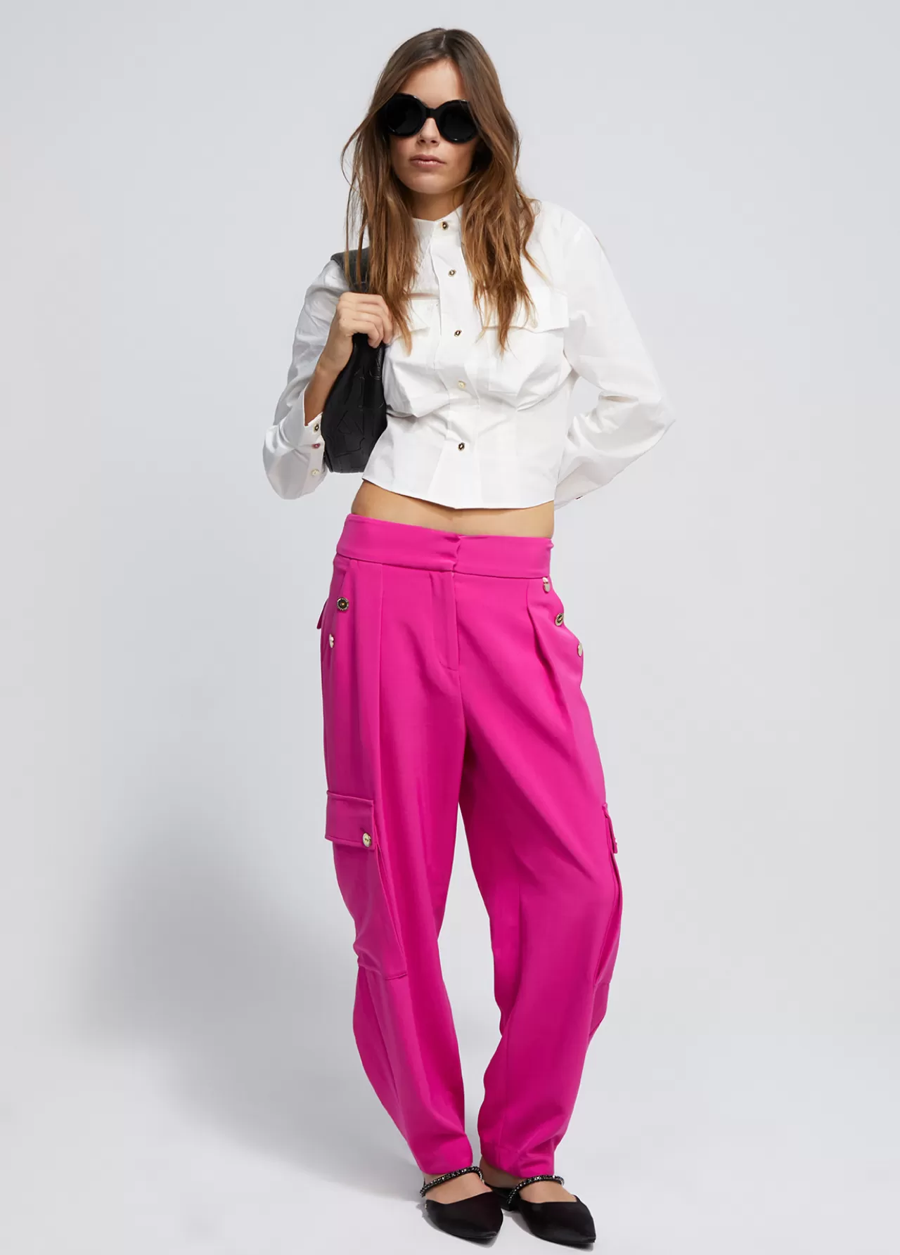 Lola Casademunt Camisa cropped BLANCO Store