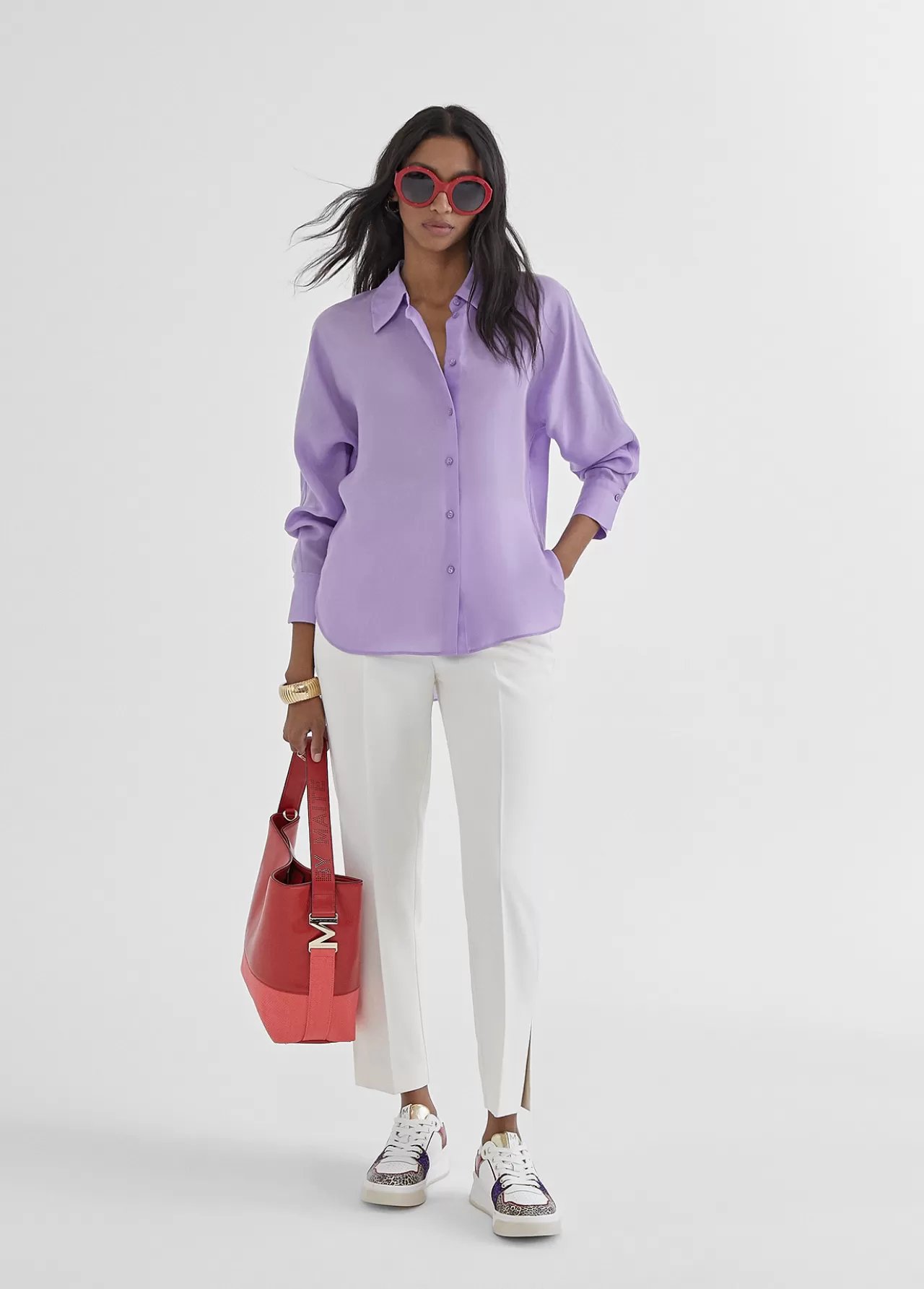 Lola Casademunt Camisa monocolor CRUDO Outlet