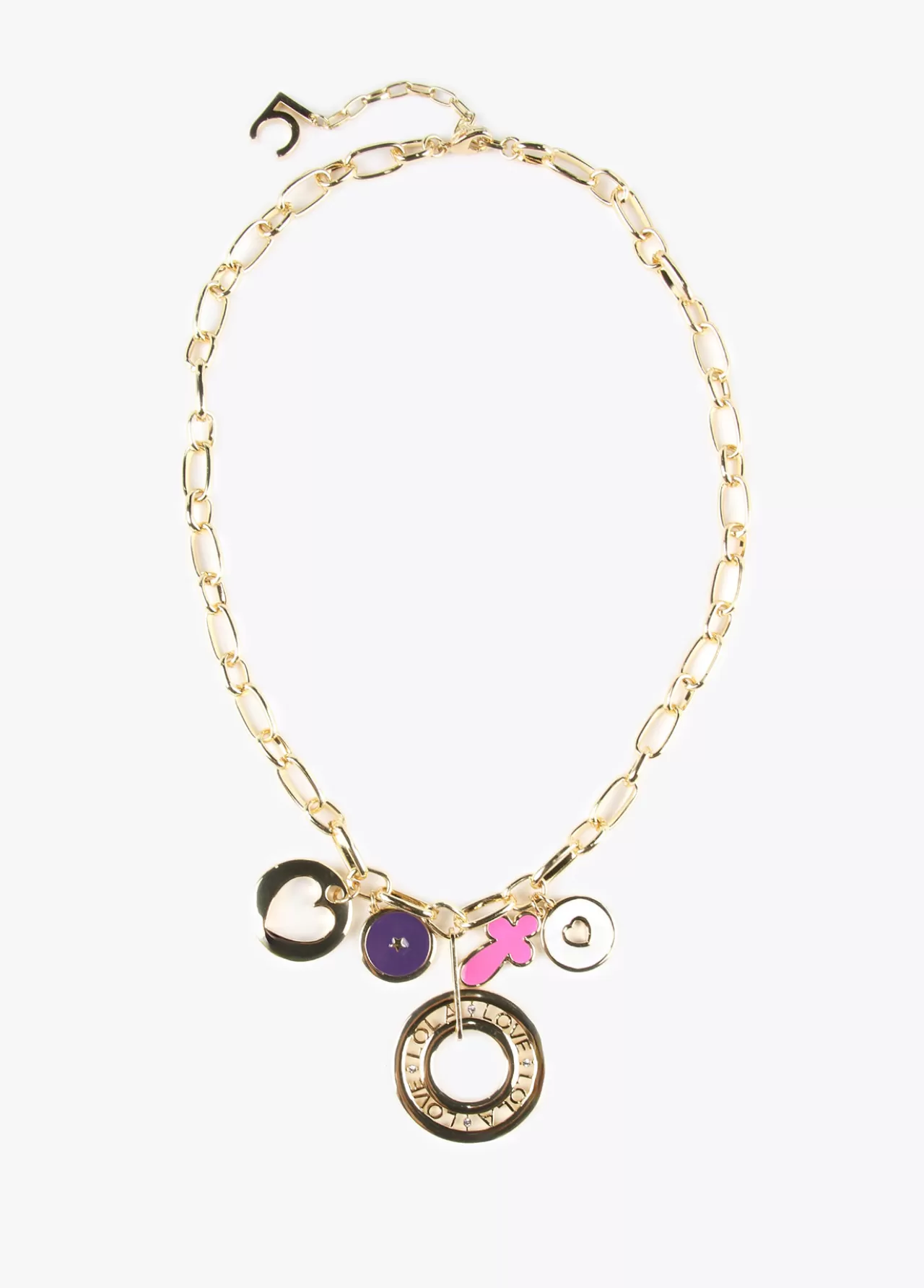 Lola Casademunt Collar con charms DORADO Cheap