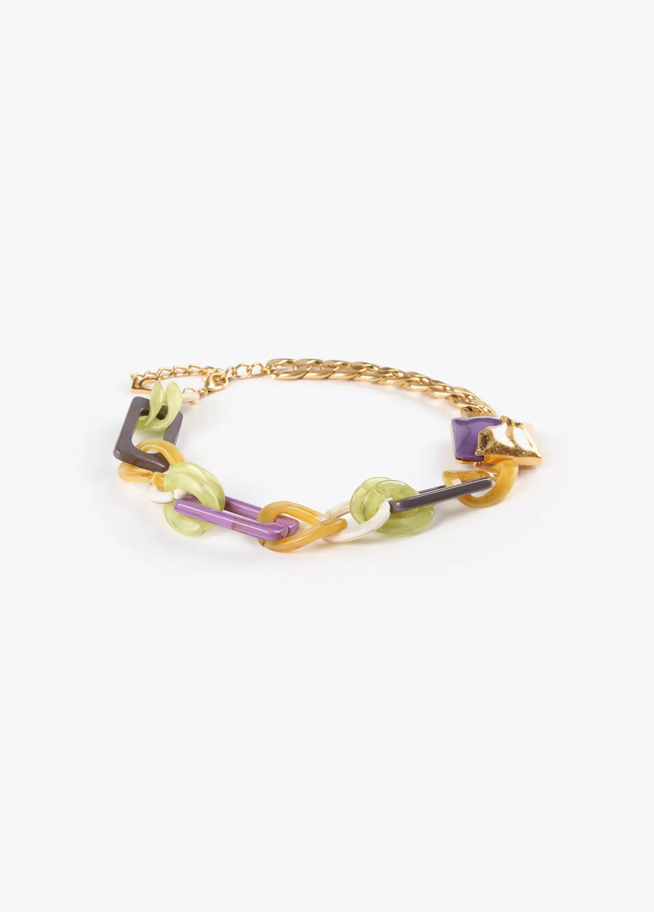 Lola Casademunt Collar gargantilla dorado con colores combinados METAL-MULTICOLOR New