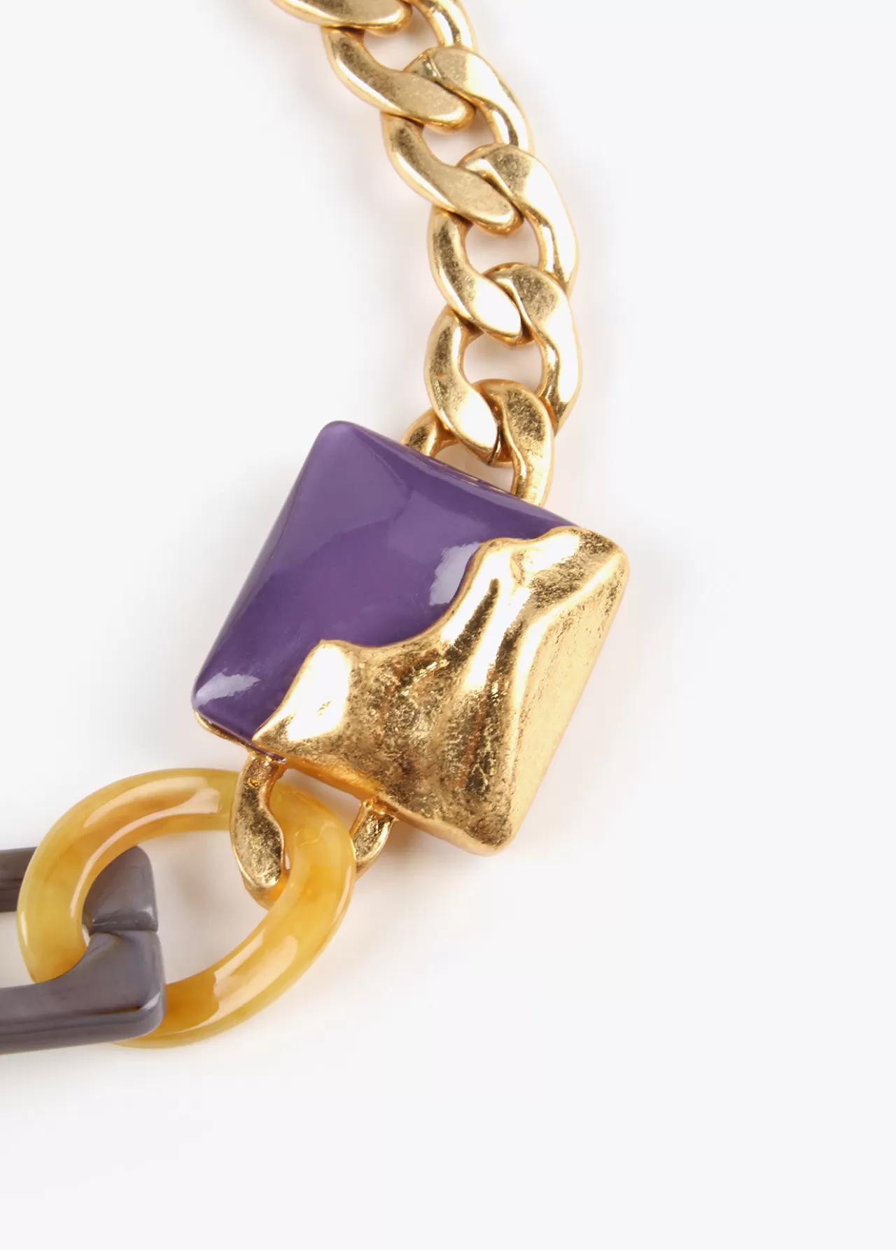Lola Casademunt Collar gargantilla dorado con colores combinados METAL-MULTICOLOR New
