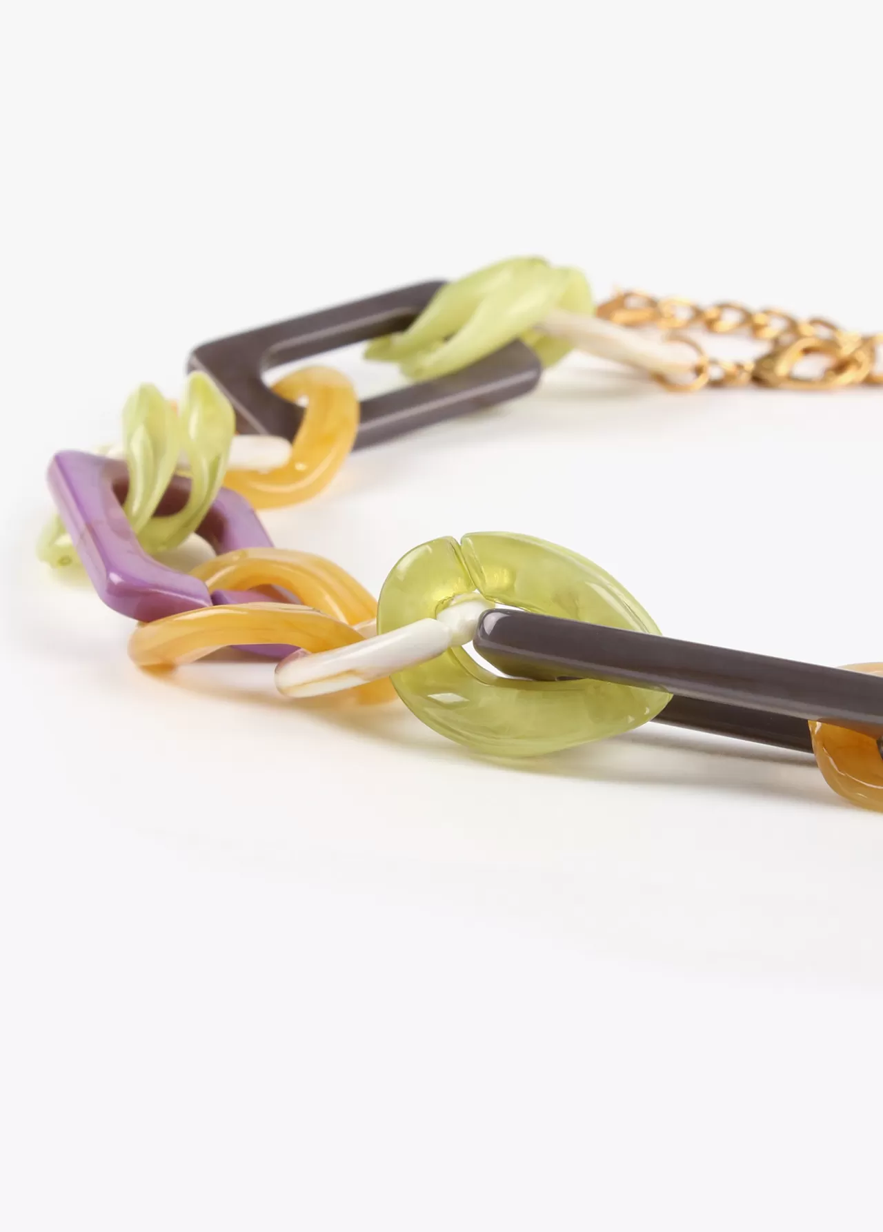 Lola Casademunt Collar gargantilla dorado con colores combinados METAL-MULTICOLOR New