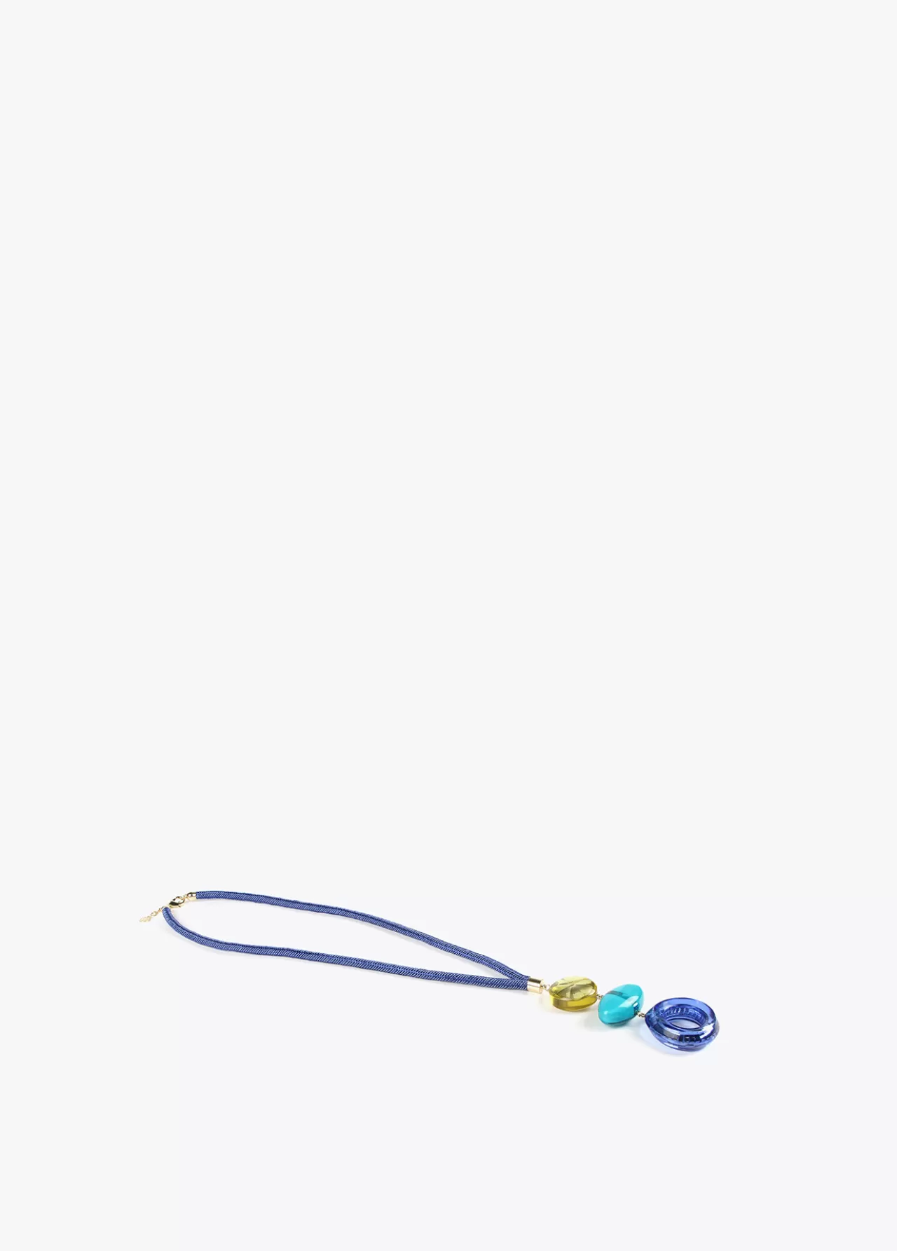 Lola Casademunt Collar maxi piezas de colores AZULELECTRICO Outlet