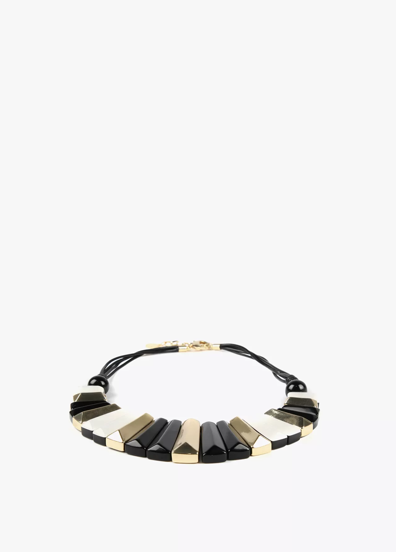 Lola Casademunt Collar multi piezas tricolor BLANCO-NEGRO Hot