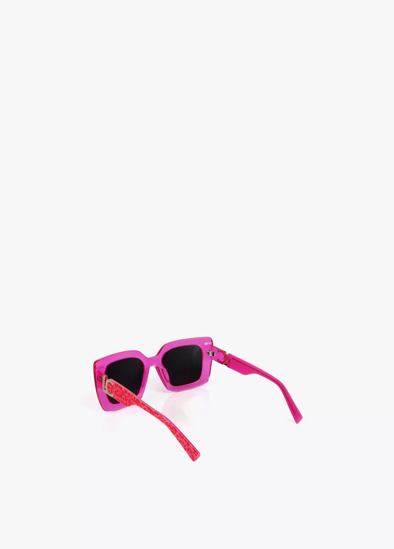 Lola Casademunt Gafas de sol fabricadas en acetato con forma cuadrada. Varillas personalizadas. NEGRO-MARRON Clearance