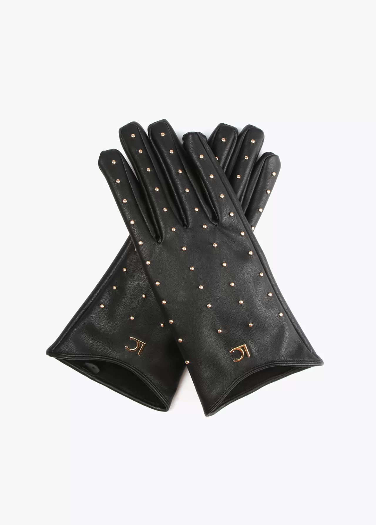 Lola Casademunt Guantes con tachitas NEGRO Hot