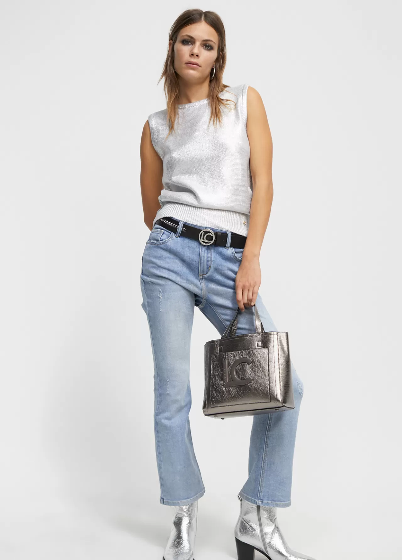 Lola Casademunt Jeans efecto tornasolado TEJANOBLEACH Discount