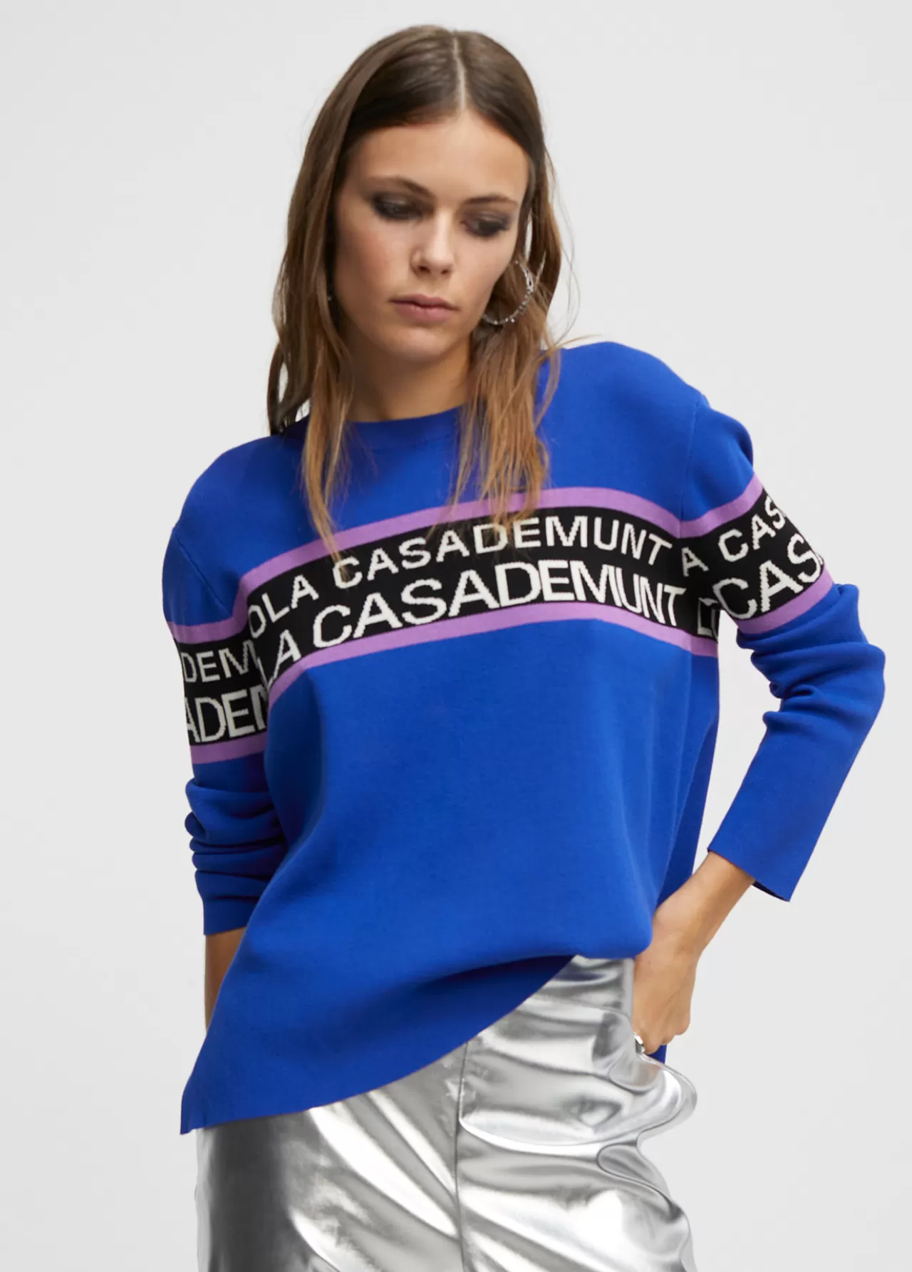 Lola Casademunt Jersey punto logo VERDE-NEGRO Hot