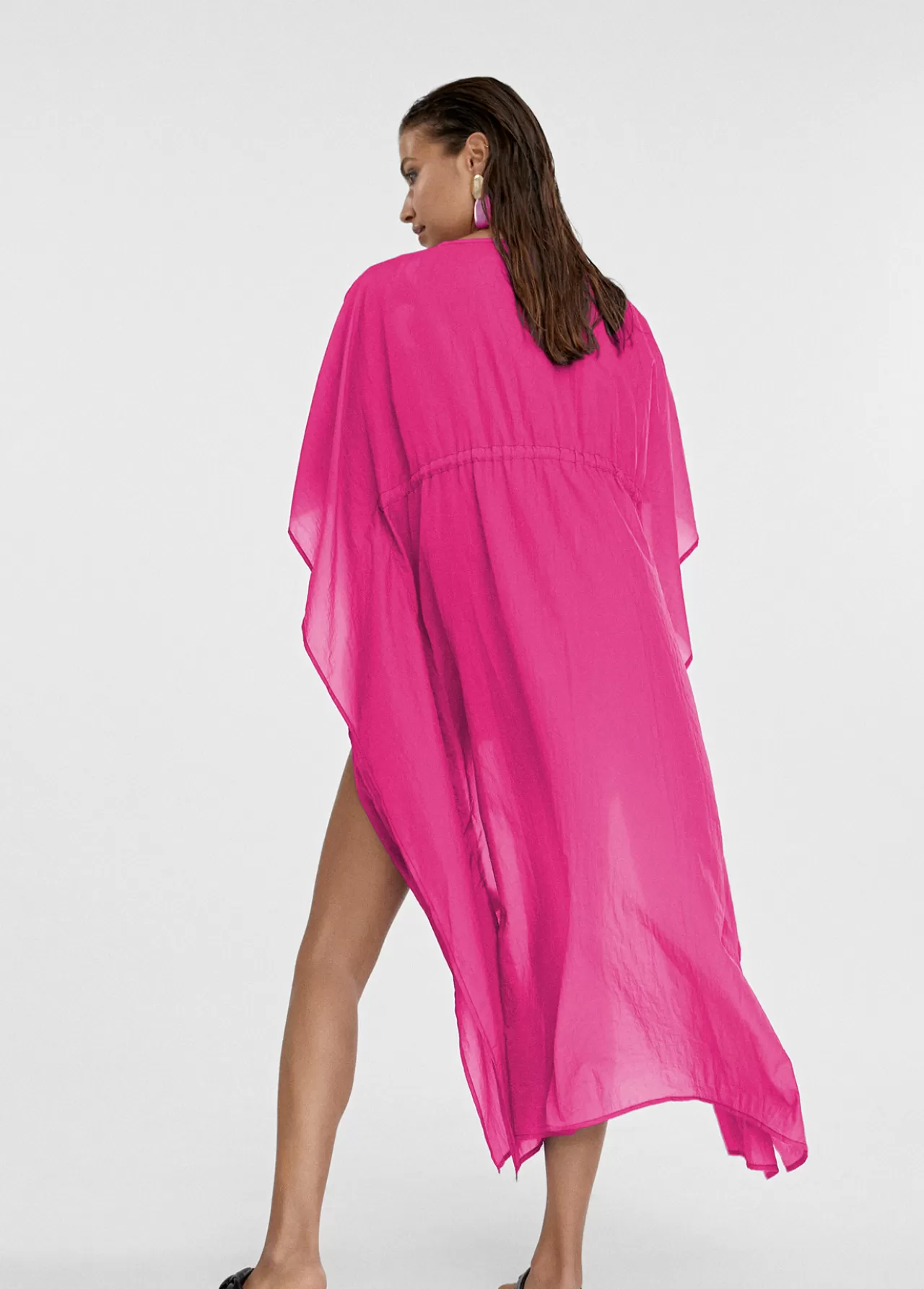 Lola Casademunt Kaftan largo ajustable FUCSIA Hot