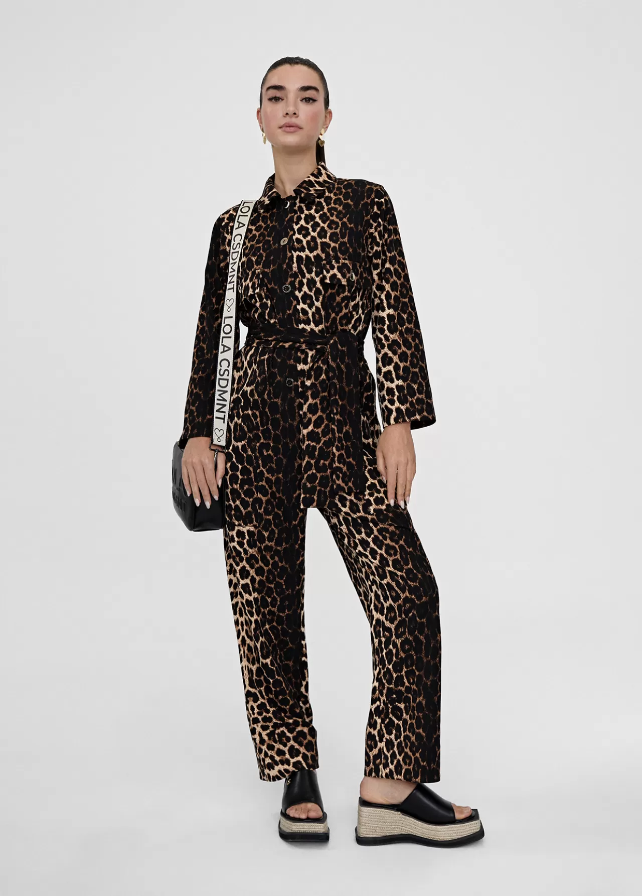 Lola Casademunt Mono animal print NEGRO Best