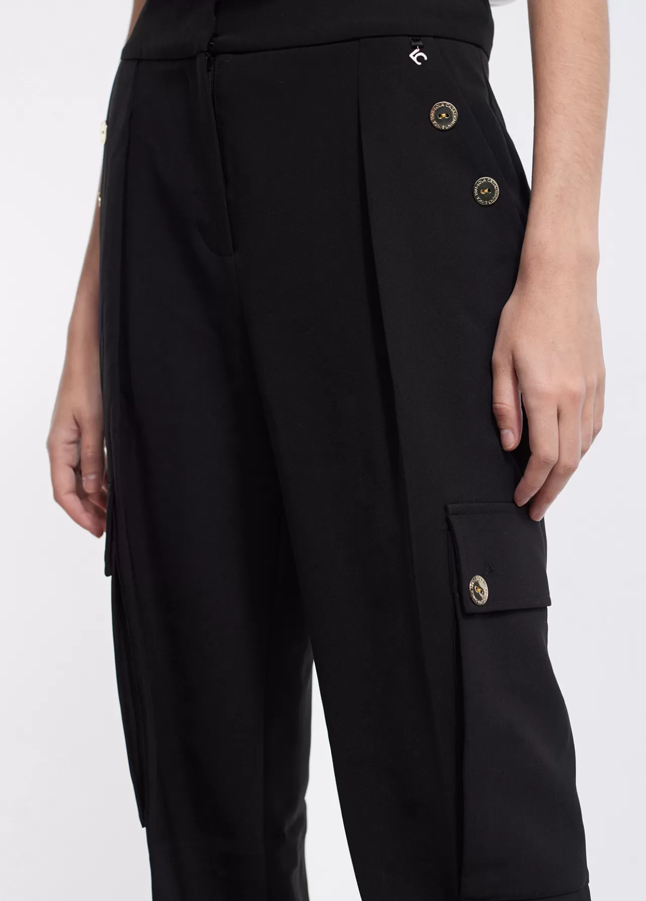 Lola Casademunt Pantalón cargo bombacho NEGRO Cheap