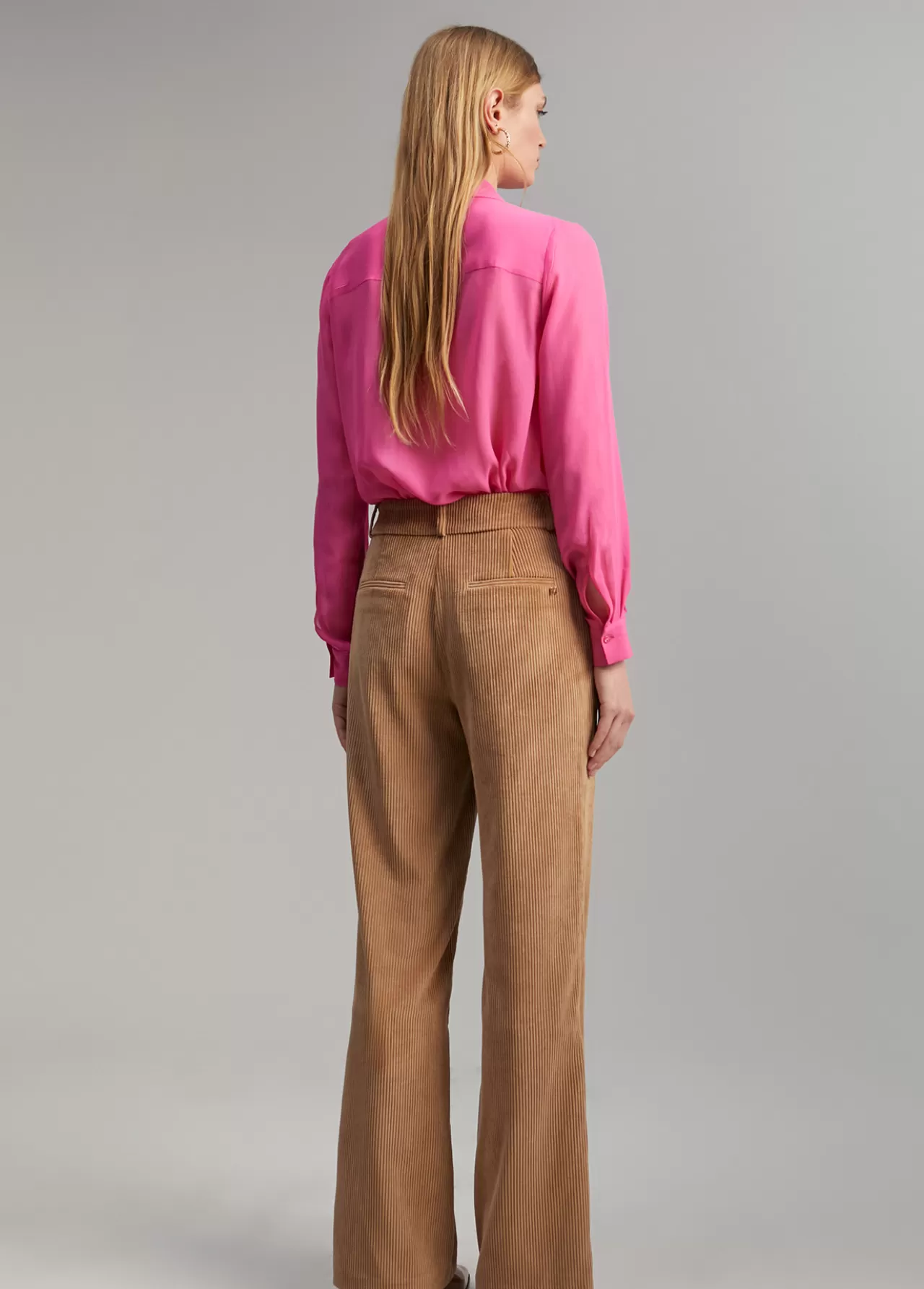 Lola Casademunt Pantalón pana wideleg CAMEL Discount