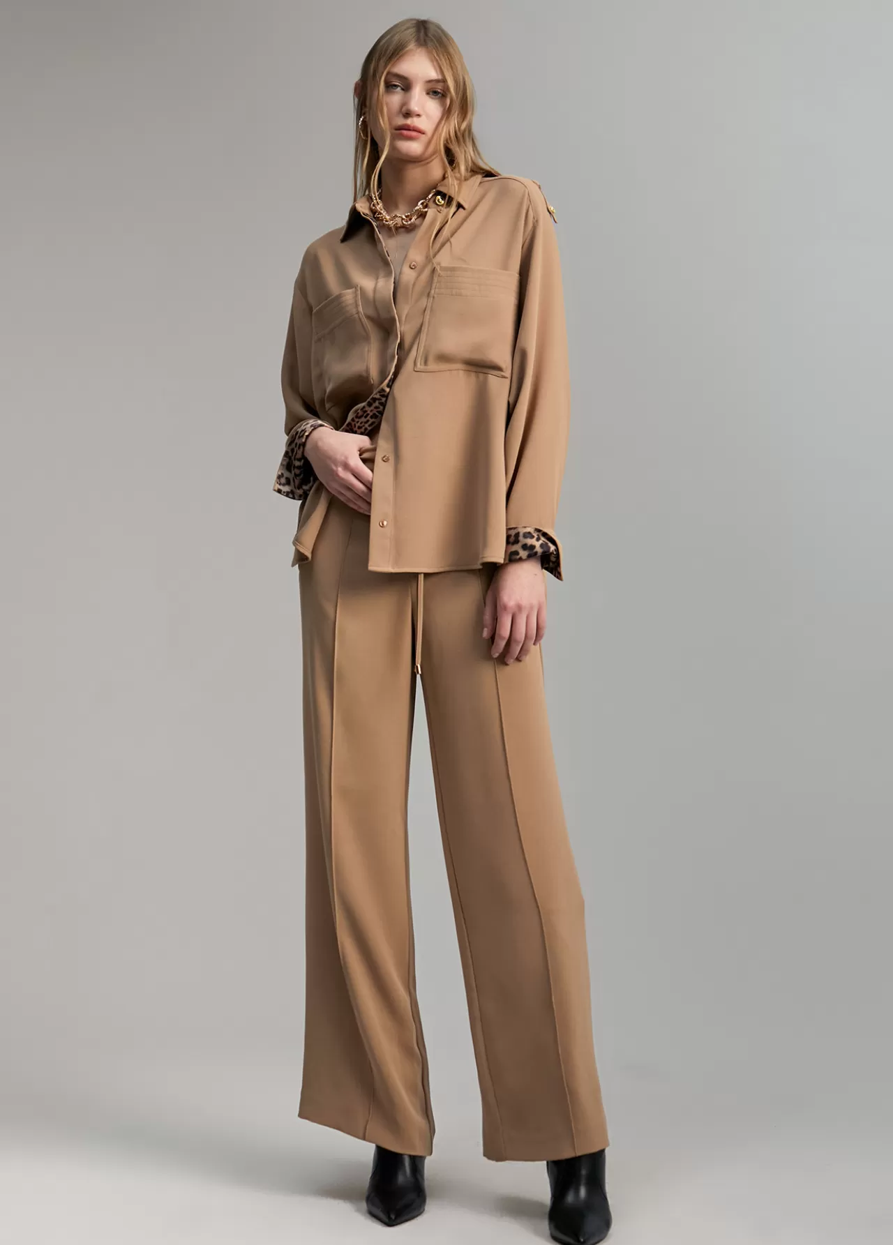 Lola Casademunt Pantalón wideleg CAMEL Discount