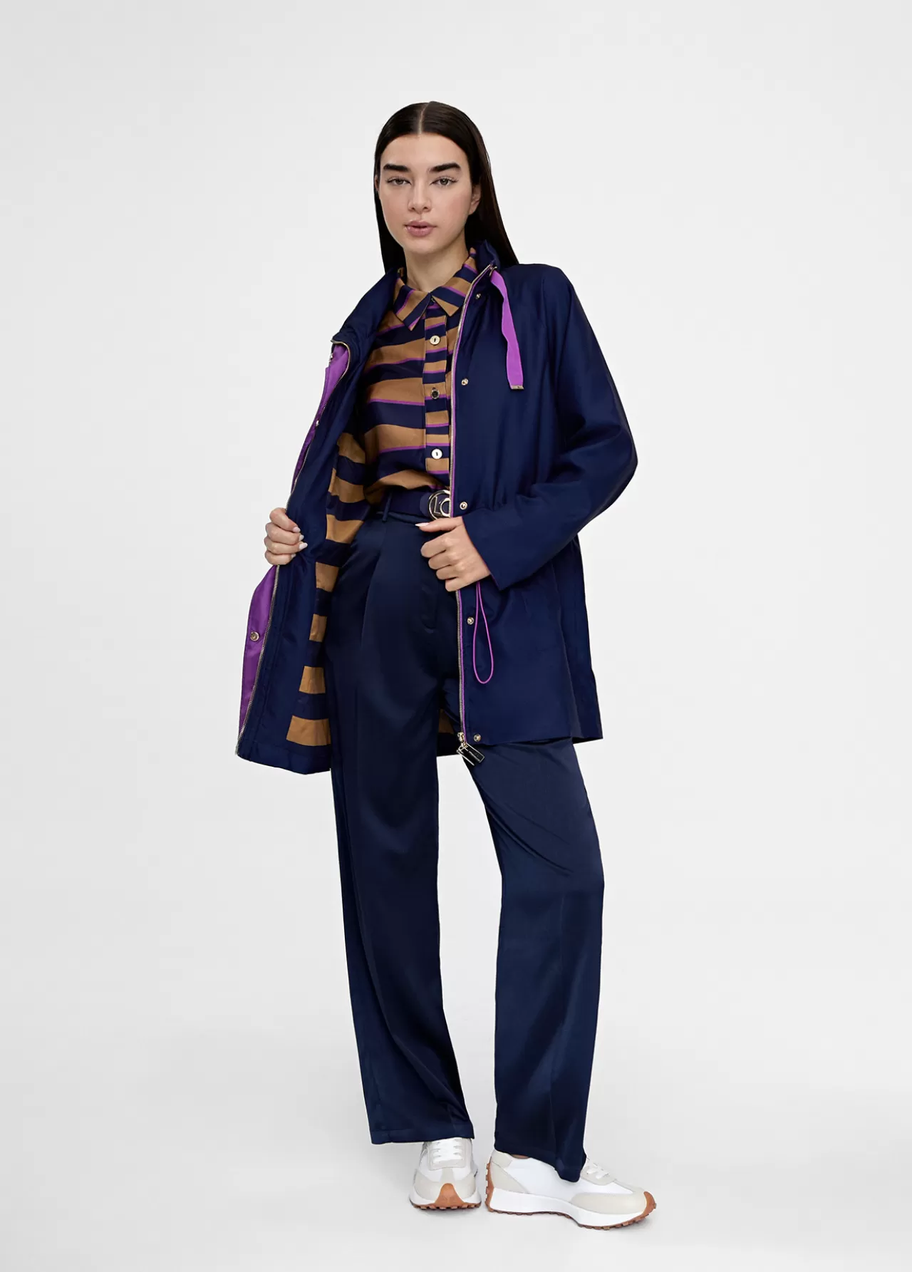 Lola Casademunt Parka con capucha NAVY Cheap