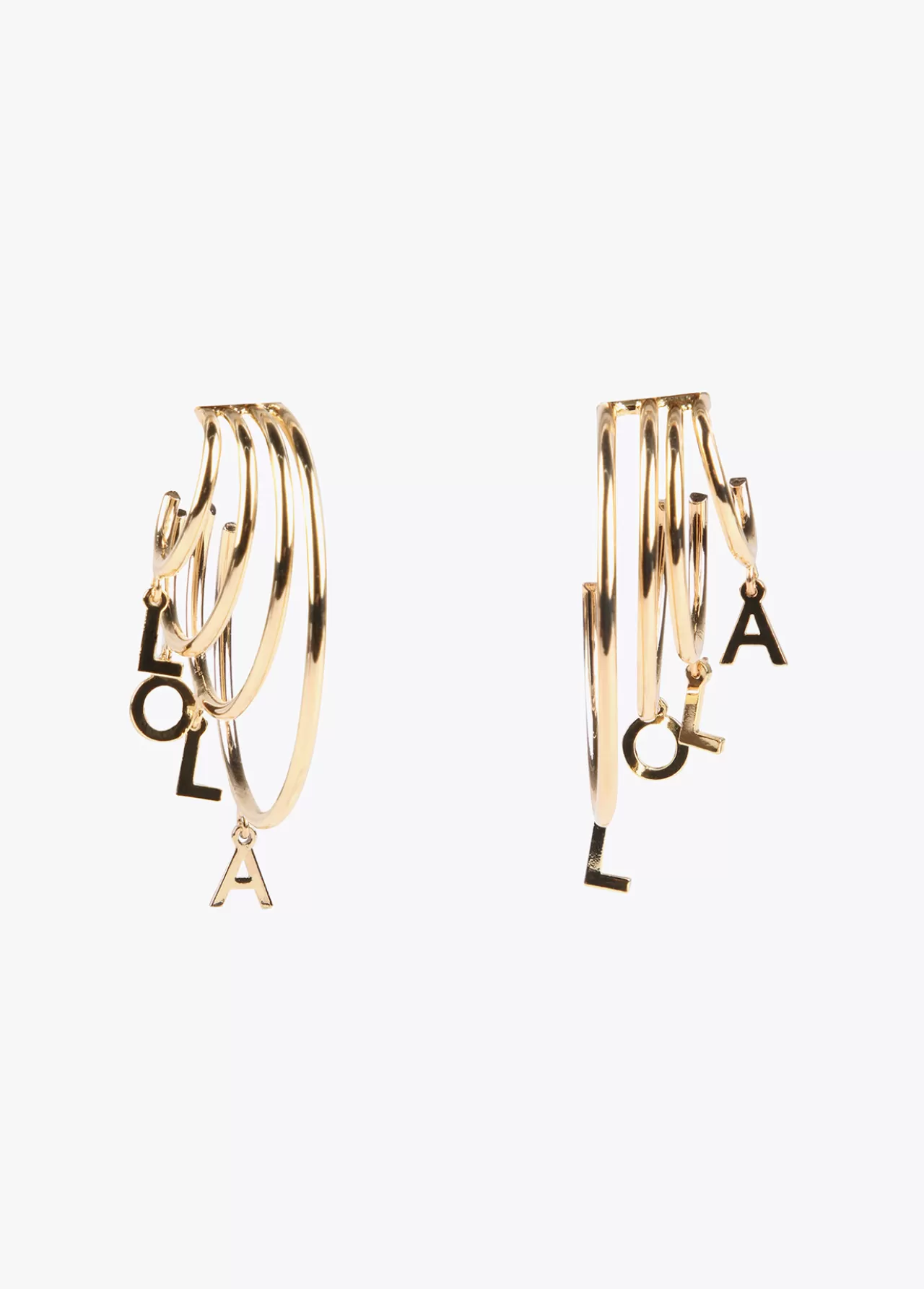 Lola Casademunt Pendientes 4 aros DORADO Discount