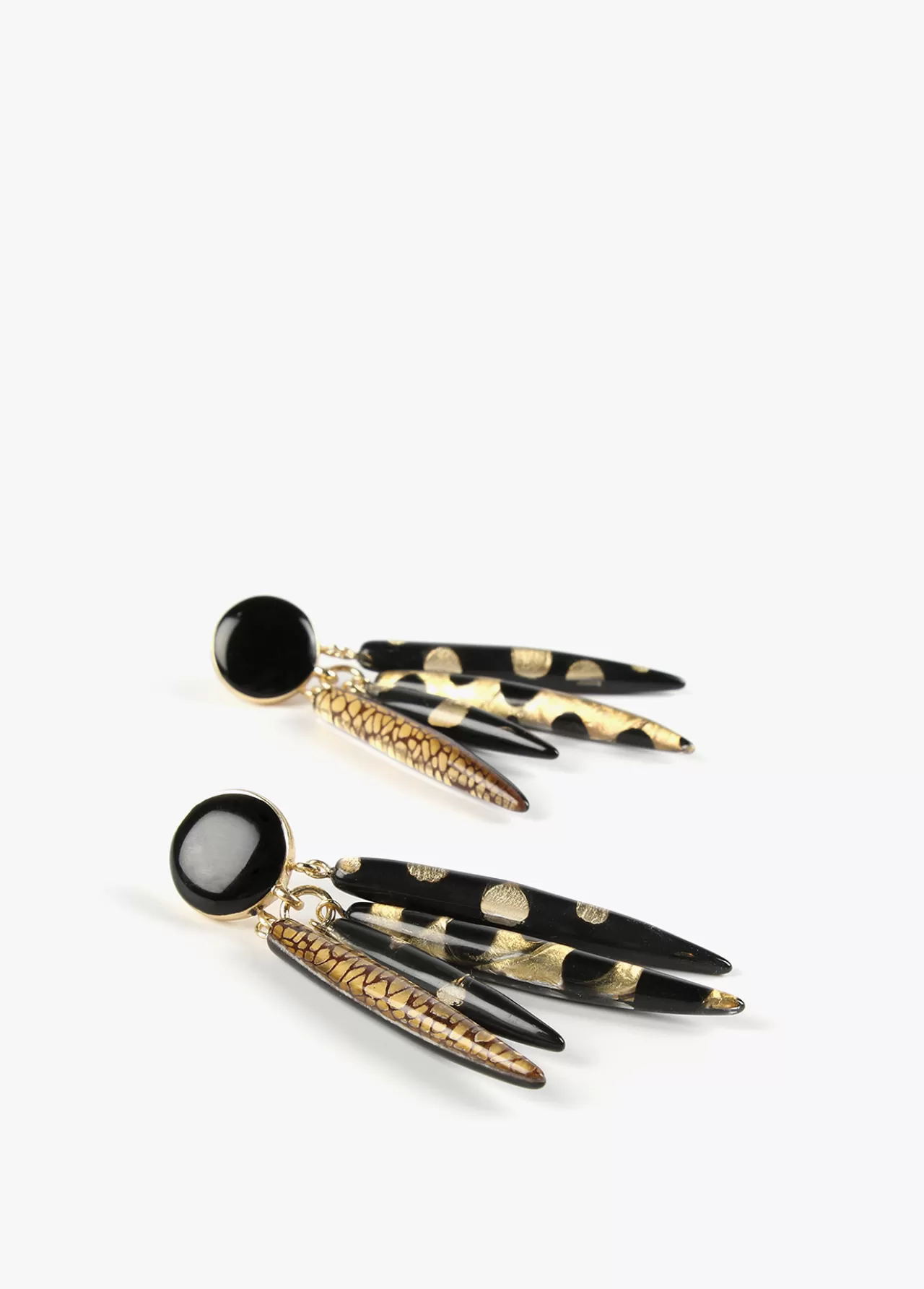 Lola Casademunt Pendientes estilo africano NEGRO Online