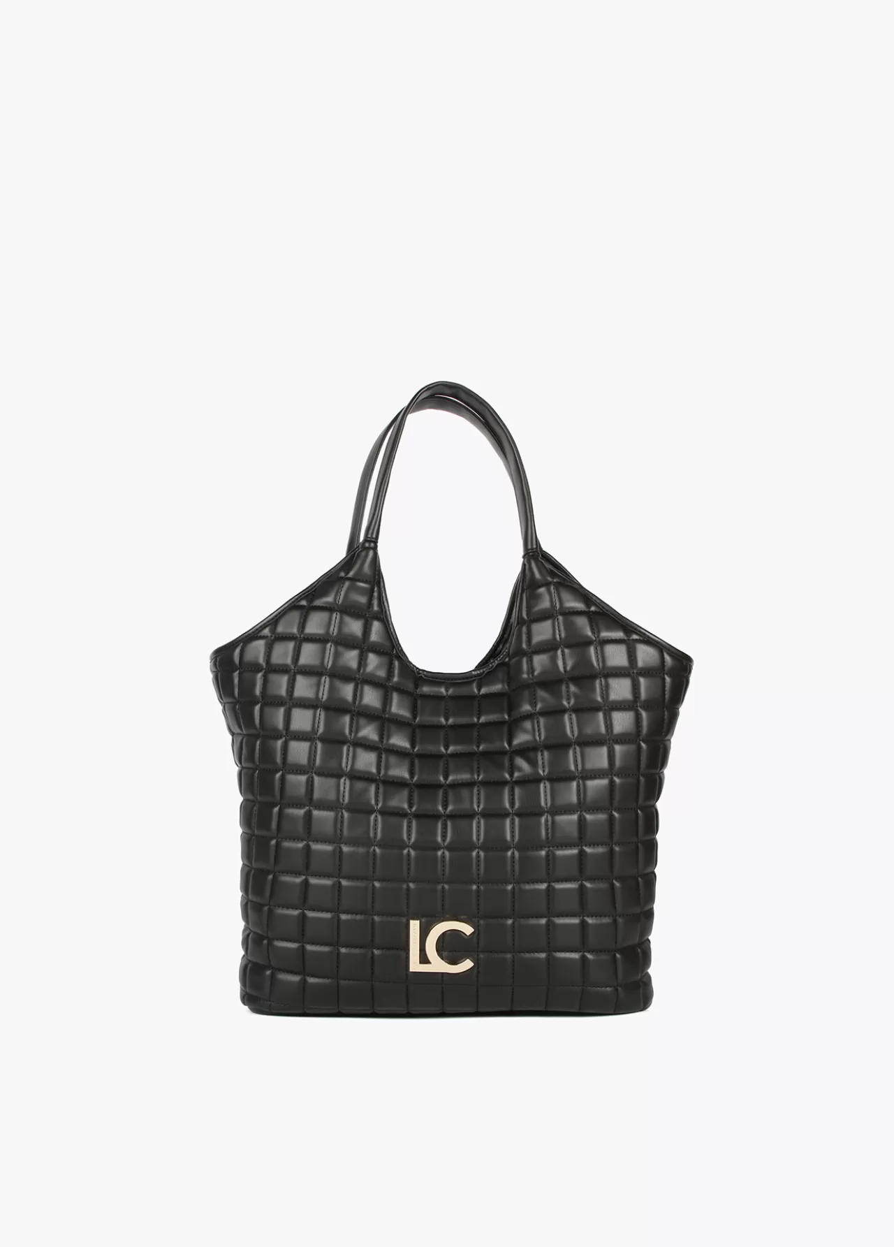 Lola Casademunt Shopper acolchado de cuadros NEGRO Online